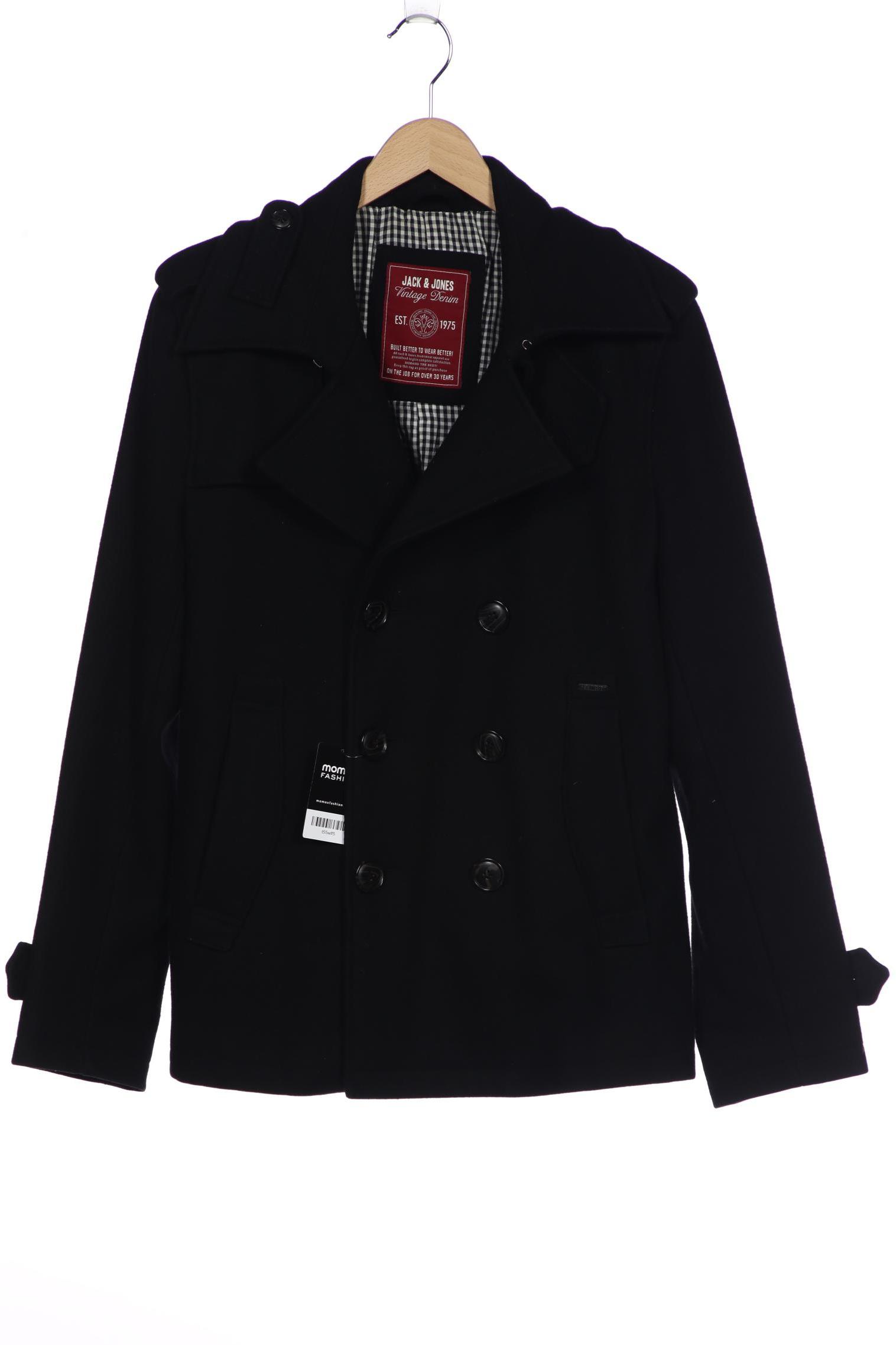 

Jack & Jones Herren Mantel, schwarz, Gr. 52
