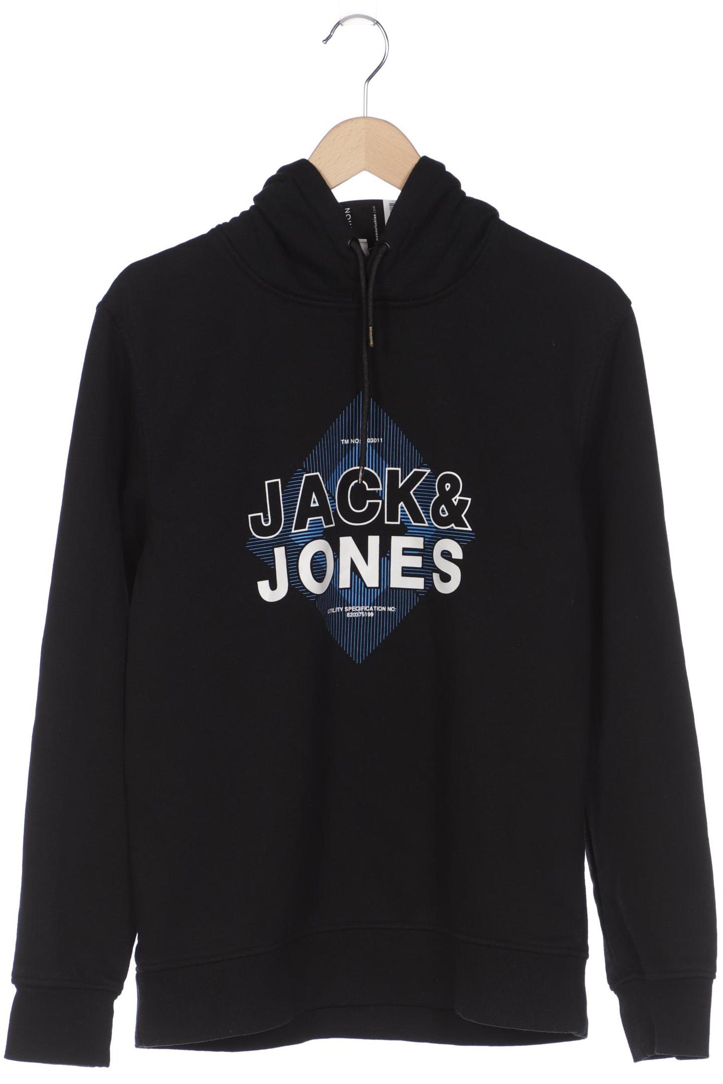 

Jack & Jones Herren Kapuzenpullover, schwarz, Gr. 52