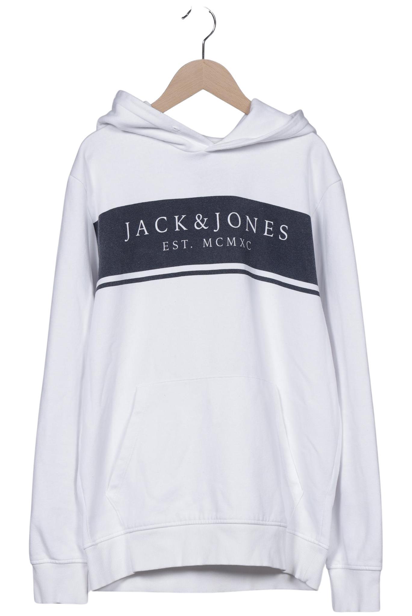 

Jack & Jones Herren Kapuzenpullover, weiß, Gr. 52