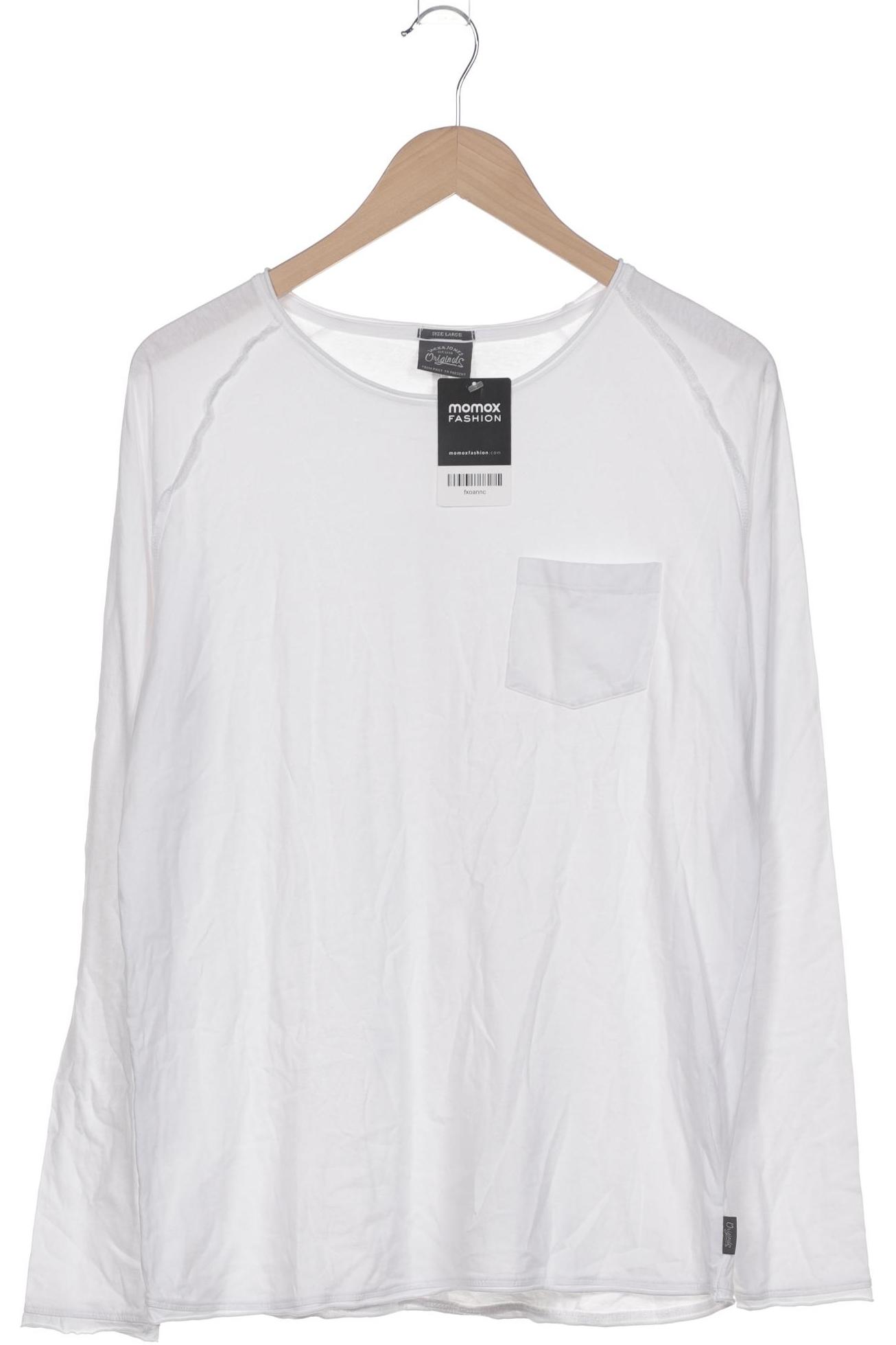 

Jack & Jones Herren Langarmshirt, weiß, Gr. 52