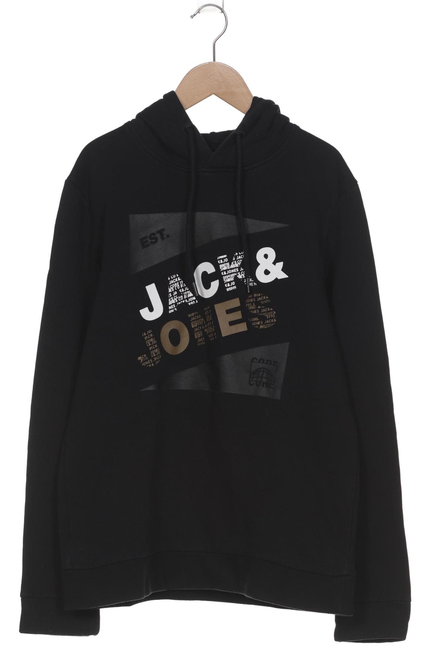 

Jack & Jones Herren Kapuzenpullover, schwarz, Gr. 46