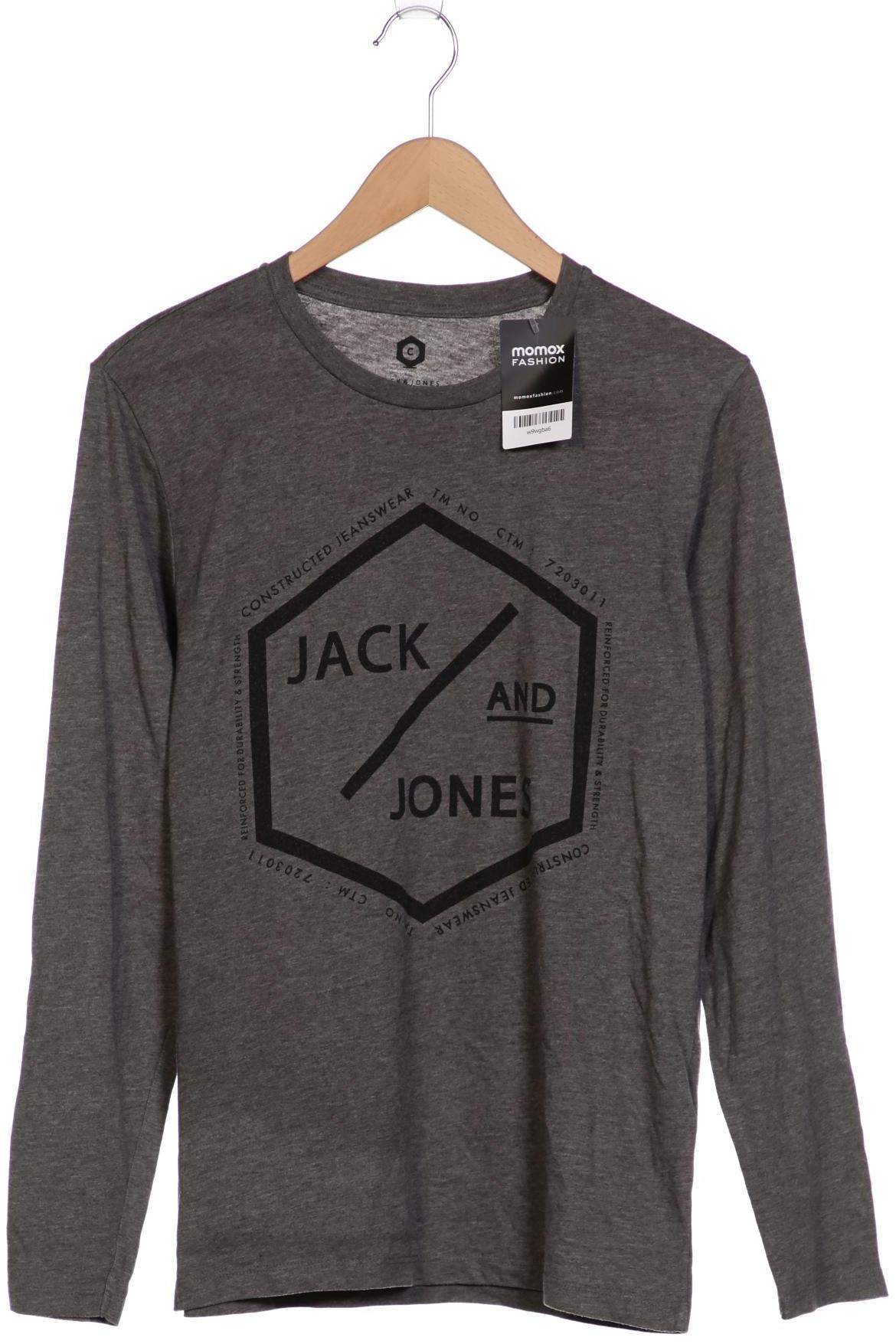 

JACK & JONES Herren Langarmshirt, grau