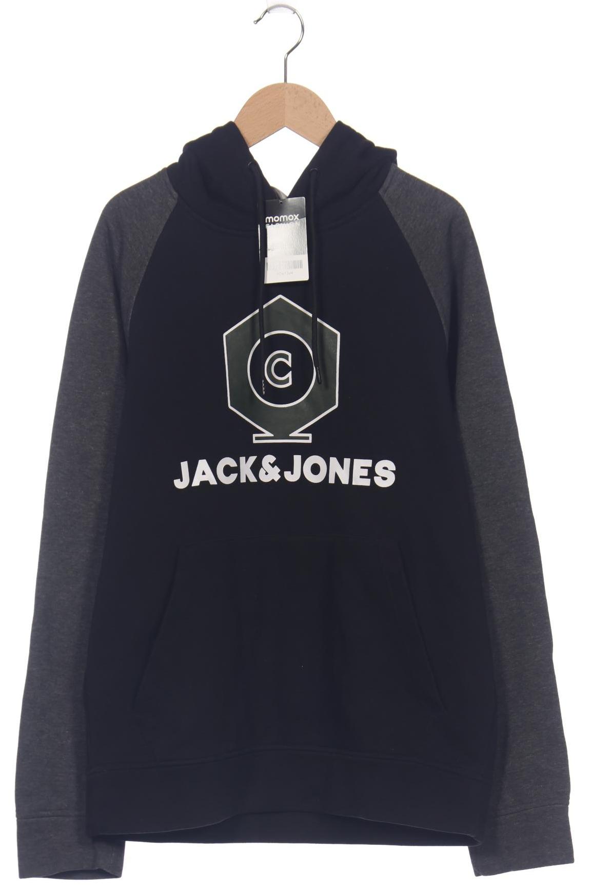 

Jack & Jones Herren Kapuzenpullover, schwarz, Gr. 48