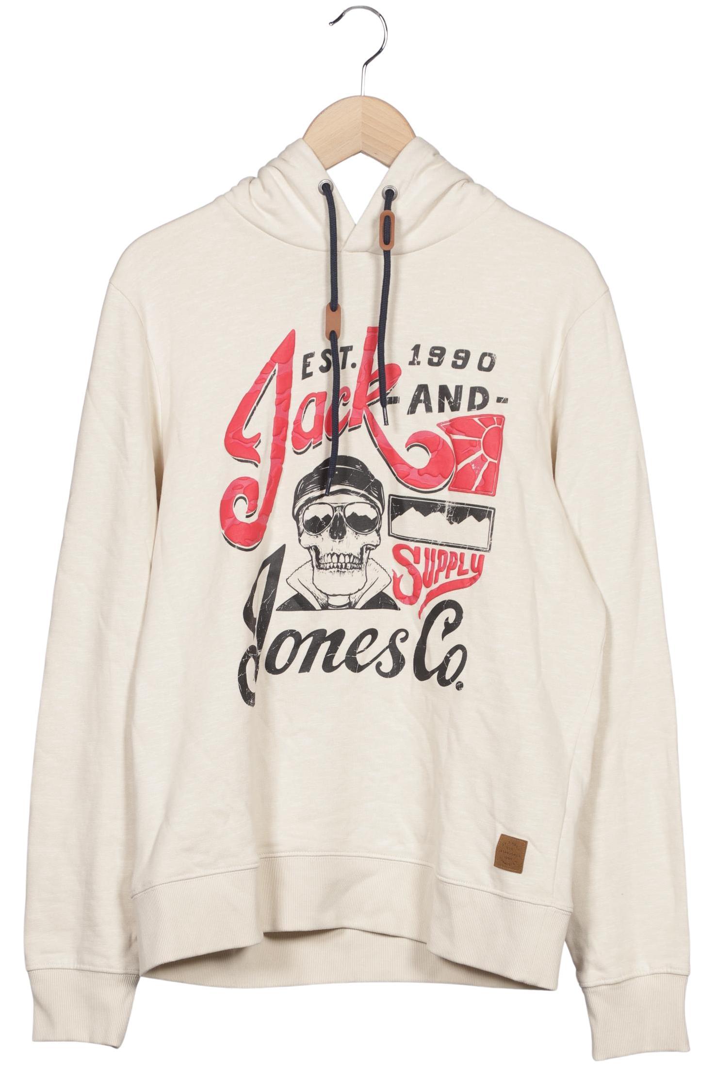 

Jack & Jones Herren Kapuzenpullover, cremeweiß, Gr. 48