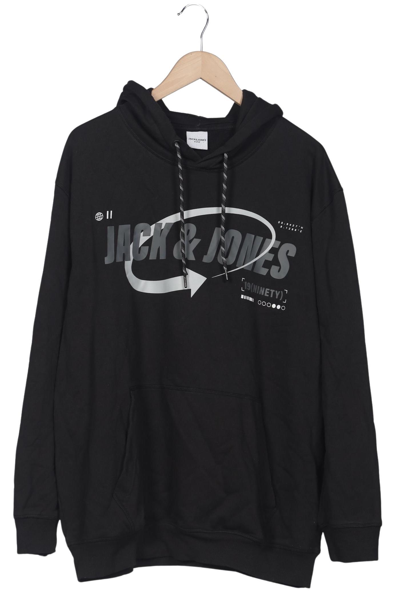 

Jack & Jones Herren Kapuzenpullover, schwarz, Gr. 58