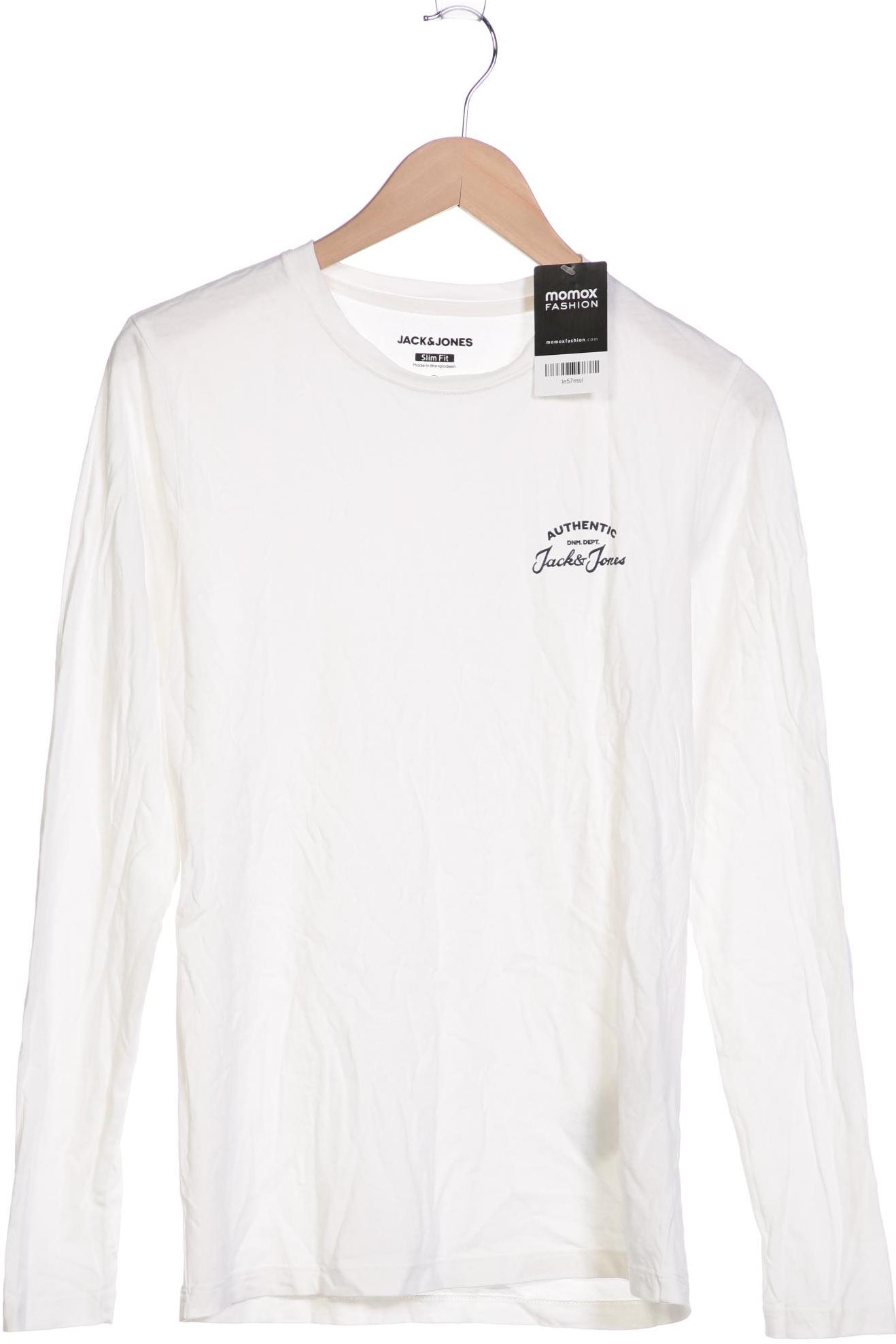 

JACK & JONES Herren Langarmshirt, weiß