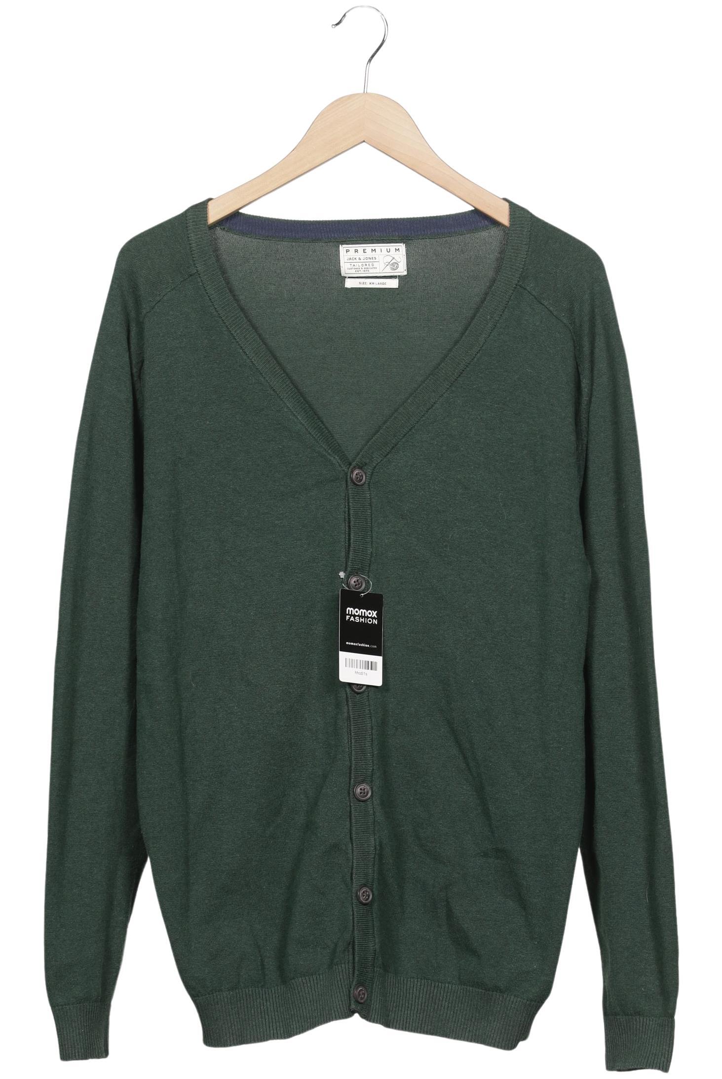 Thumbnail - Jack &amp; Jones Herren Strickjacke, grün, Gr. 56