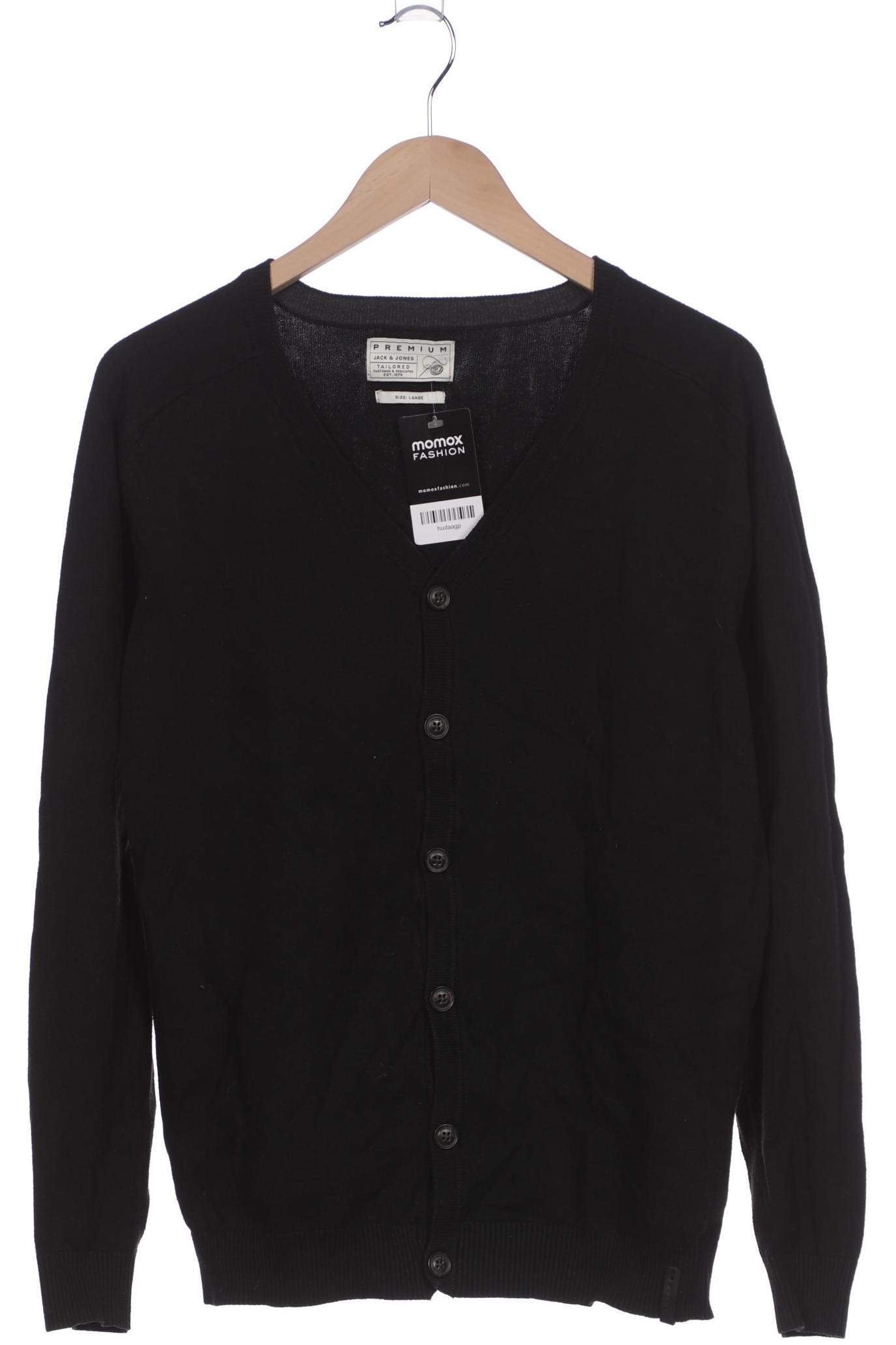 

Jack & Jones Herren Strickjacke, schwarz, Gr. 52