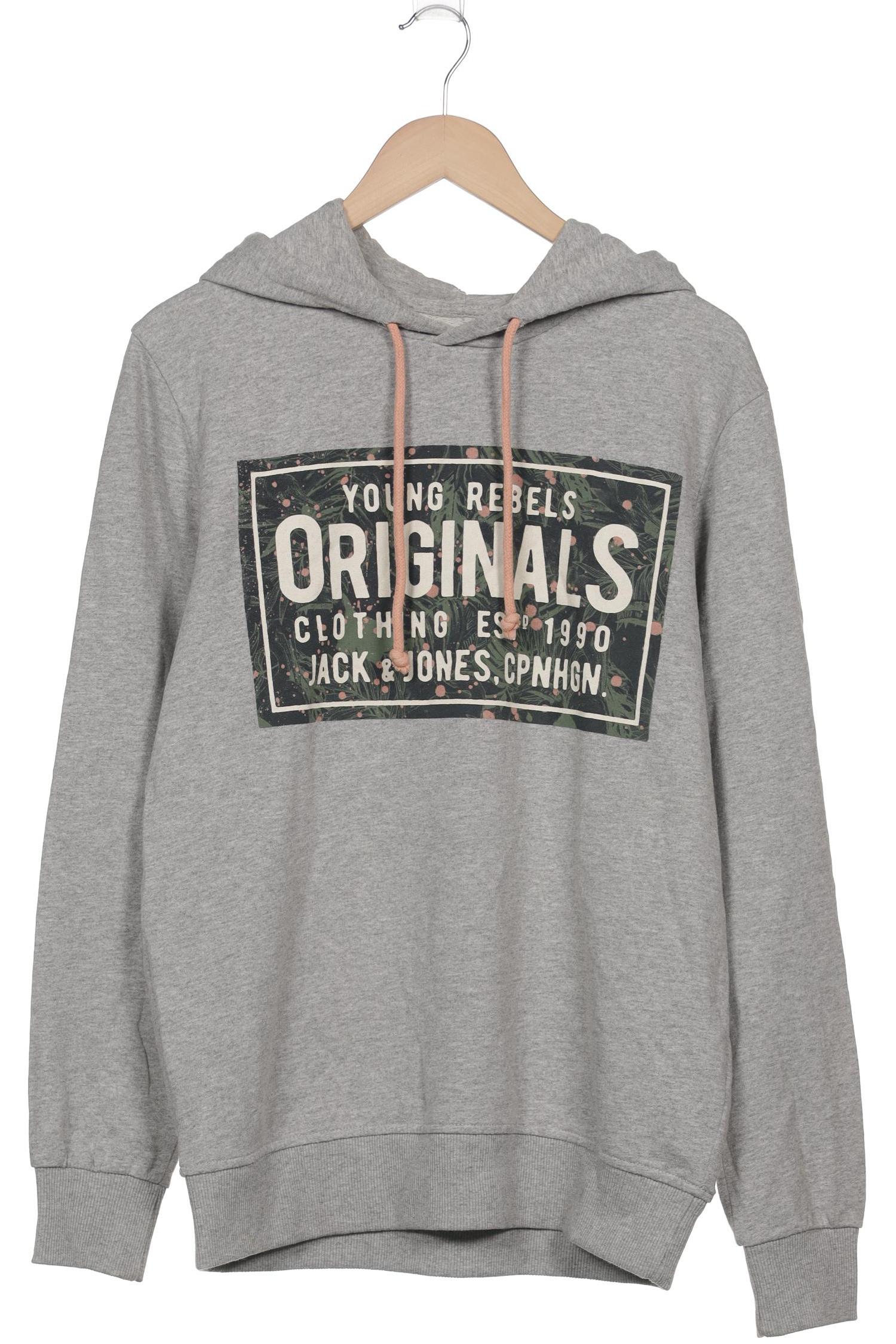 

Jack & Jones Herren Kapuzenpullover, grau, Gr. 52