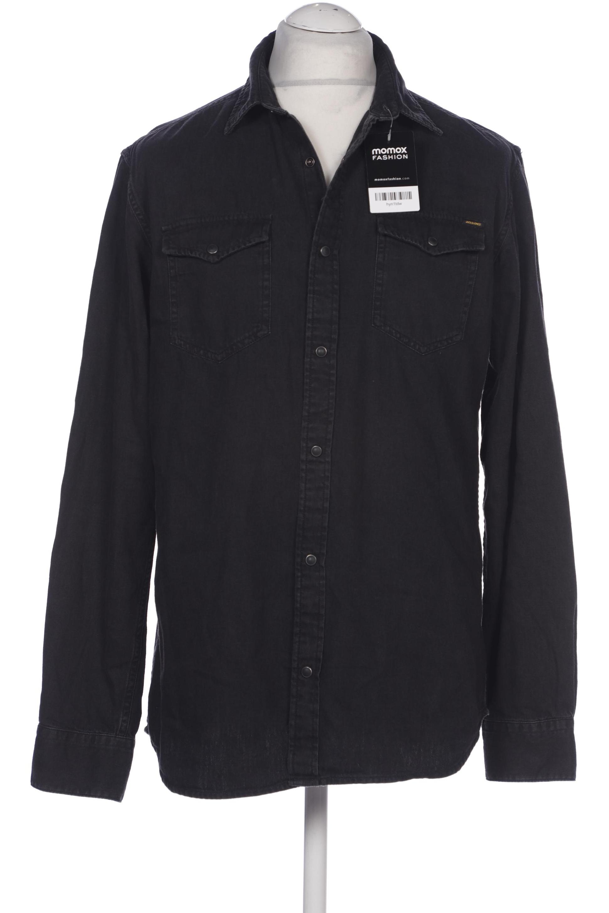 

Jack & Jones Herren Hemd, schwarz, Gr. 52