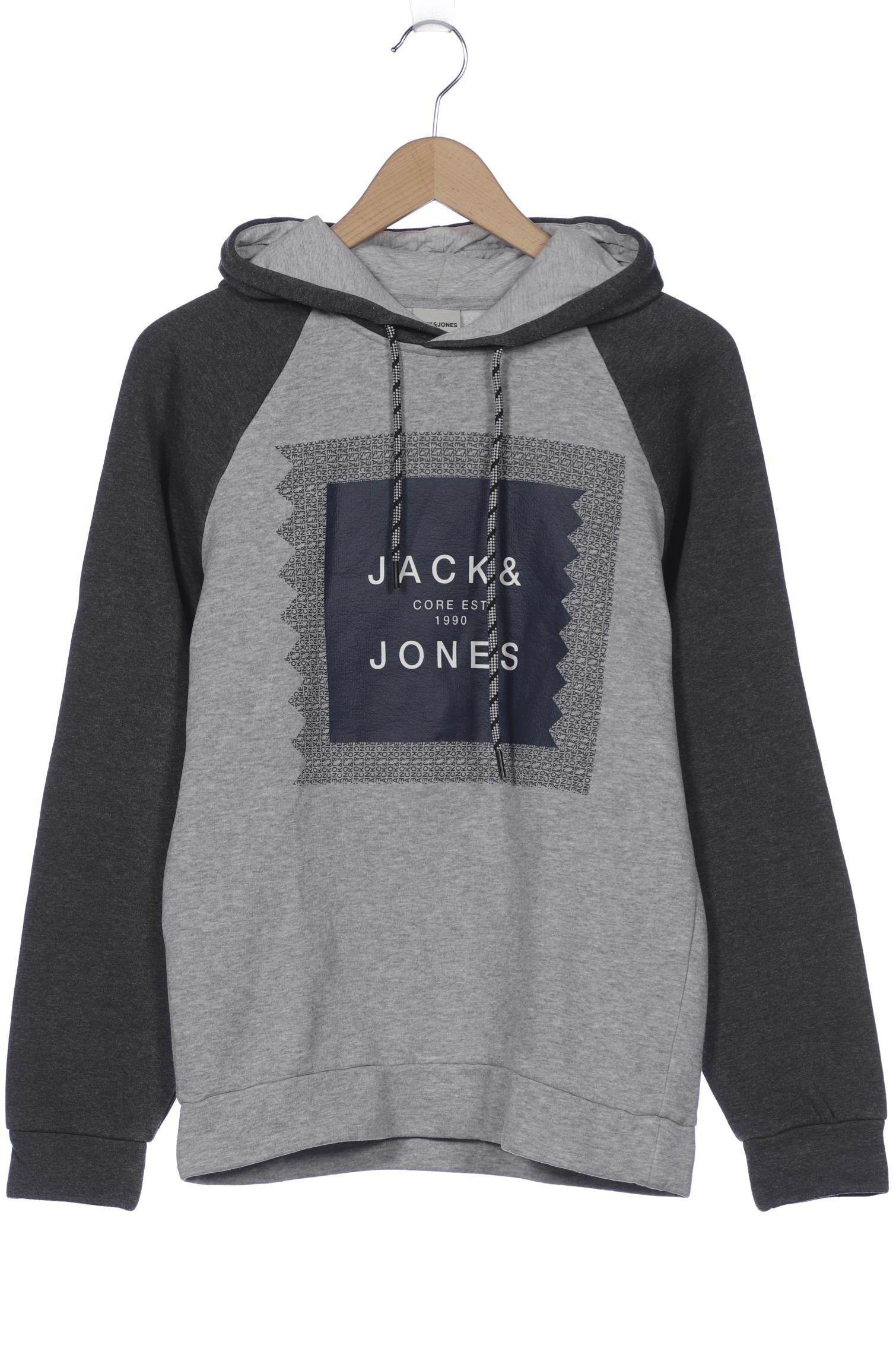 

Jack & Jones Herren Kapuzenpullover, grau, Gr. 46