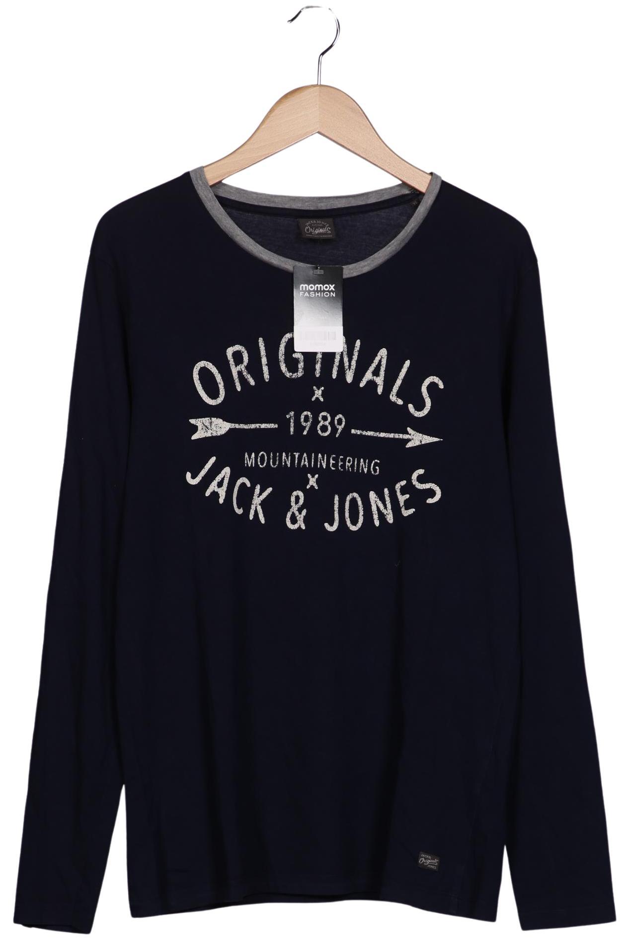 

Jack & Jones Herren Langarmshirt, marineblau, Gr. 54