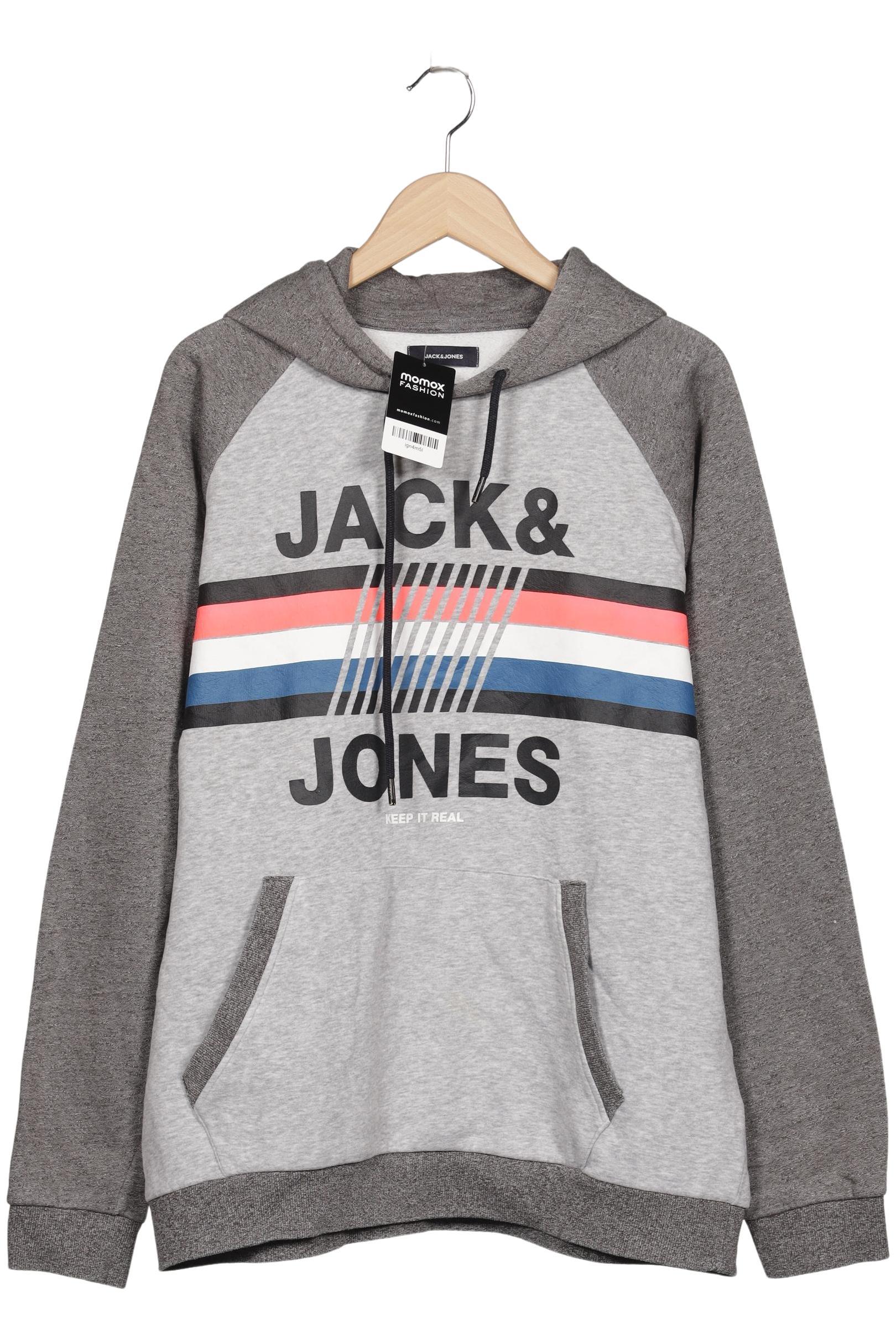 Thumbnail - Jack &amp; Jones Herren Kapuzenpullover, grau, Gr. 54