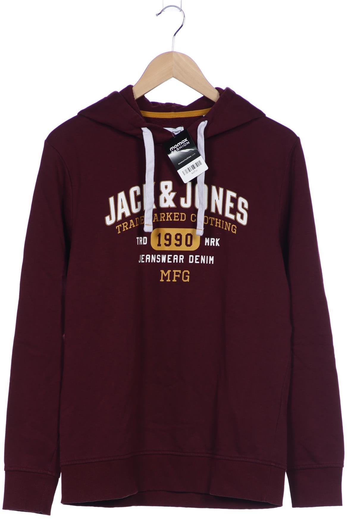 

Jack & Jones Herren Kapuzenpullover, bordeaux, Gr. 52