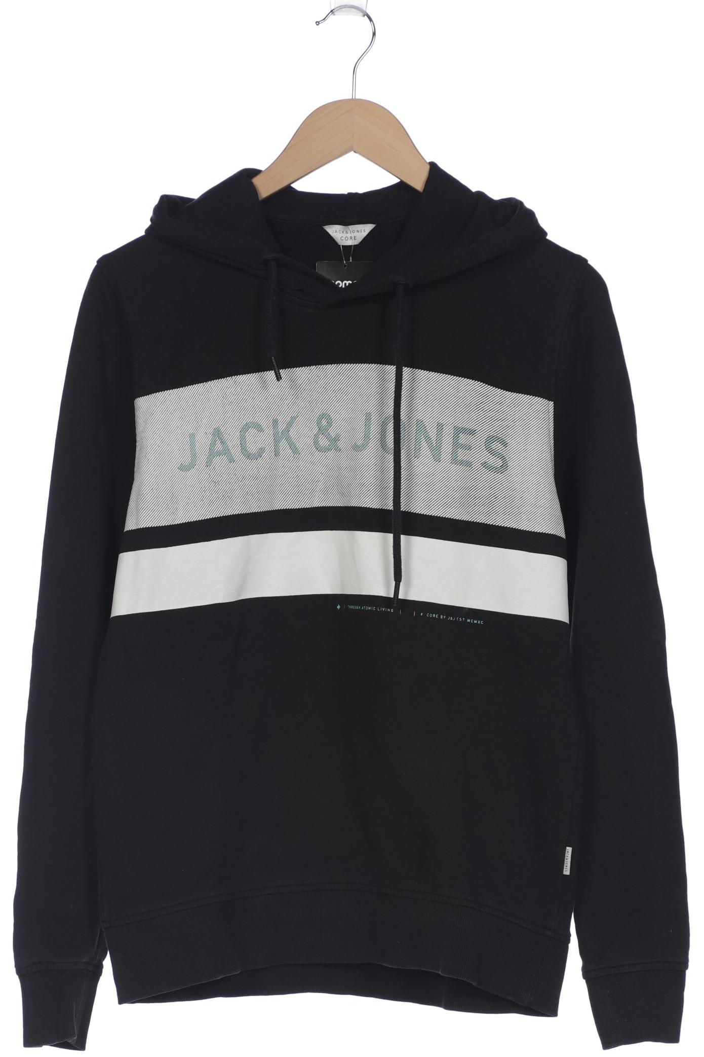 

Jack & Jones Herren Kapuzenpullover, schwarz, Gr. 46