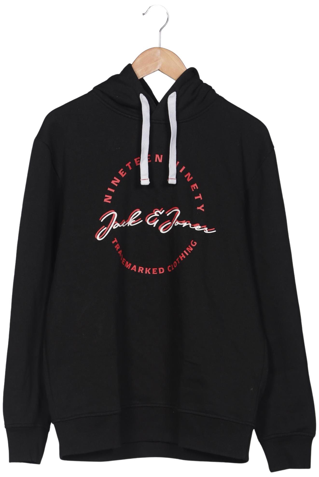 

Jack & Jones Herren Kapuzenpullover, schwarz, Gr. 52