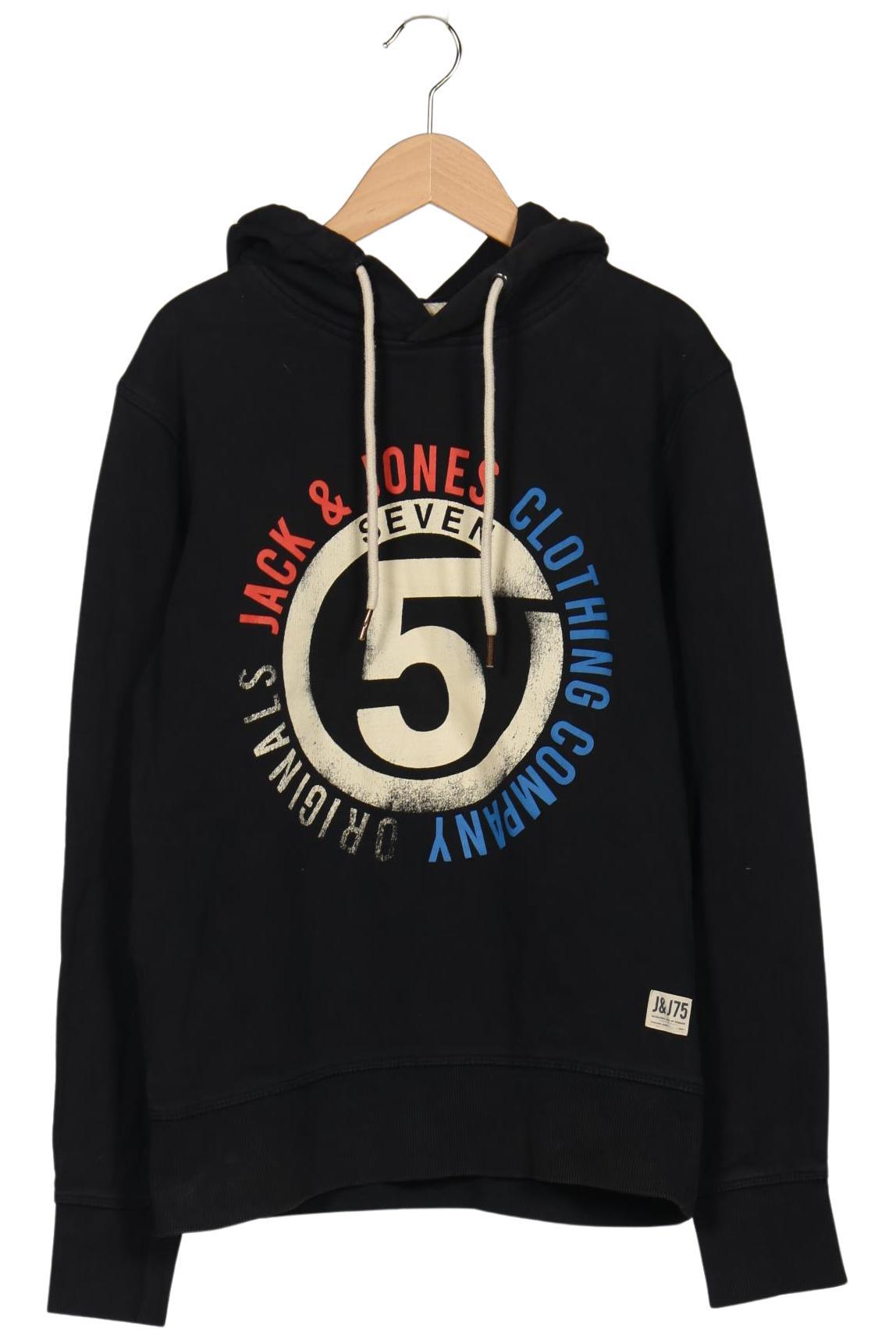 

Jack & Jones Herren Kapuzenpullover, schwarz, Gr. 46