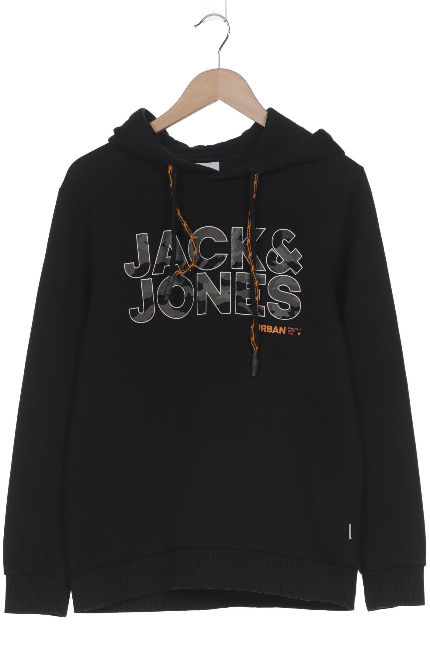 

Jack & Jones Herren Kapuzenpullover, schwarz, Gr. 48