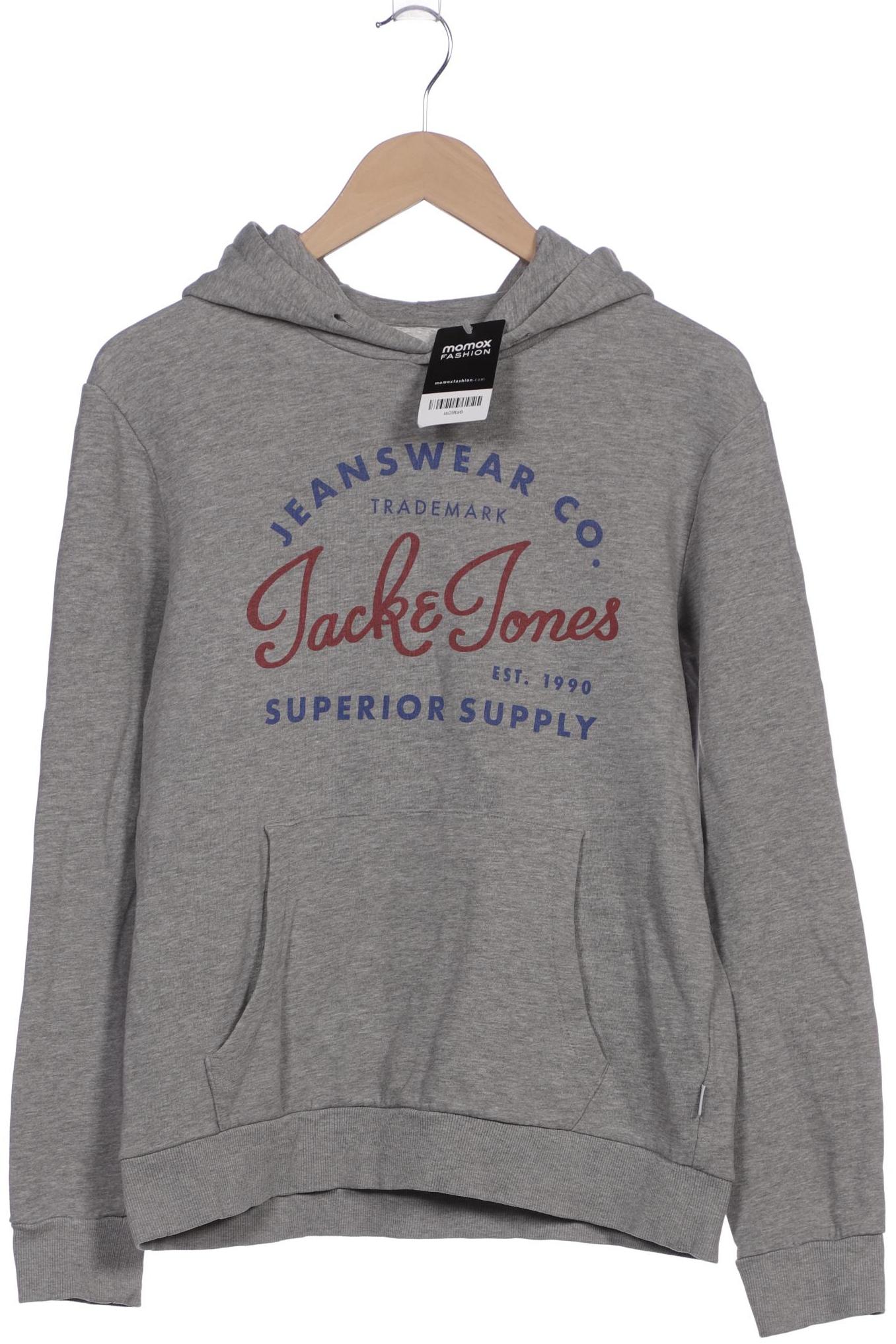 

Jack & Jones Herren Kapuzenpullover, grau, Gr. 48