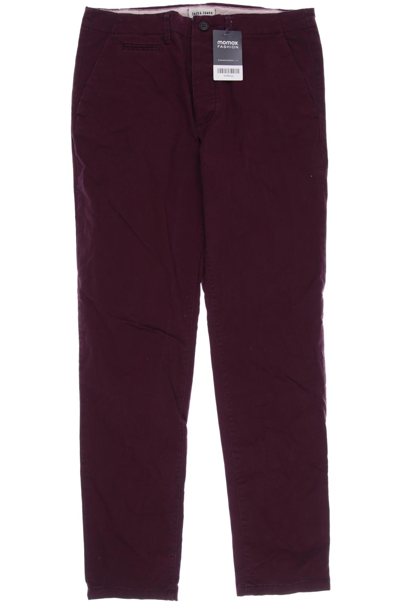 

JACK & JONES Herren Stoffhose, bordeaux