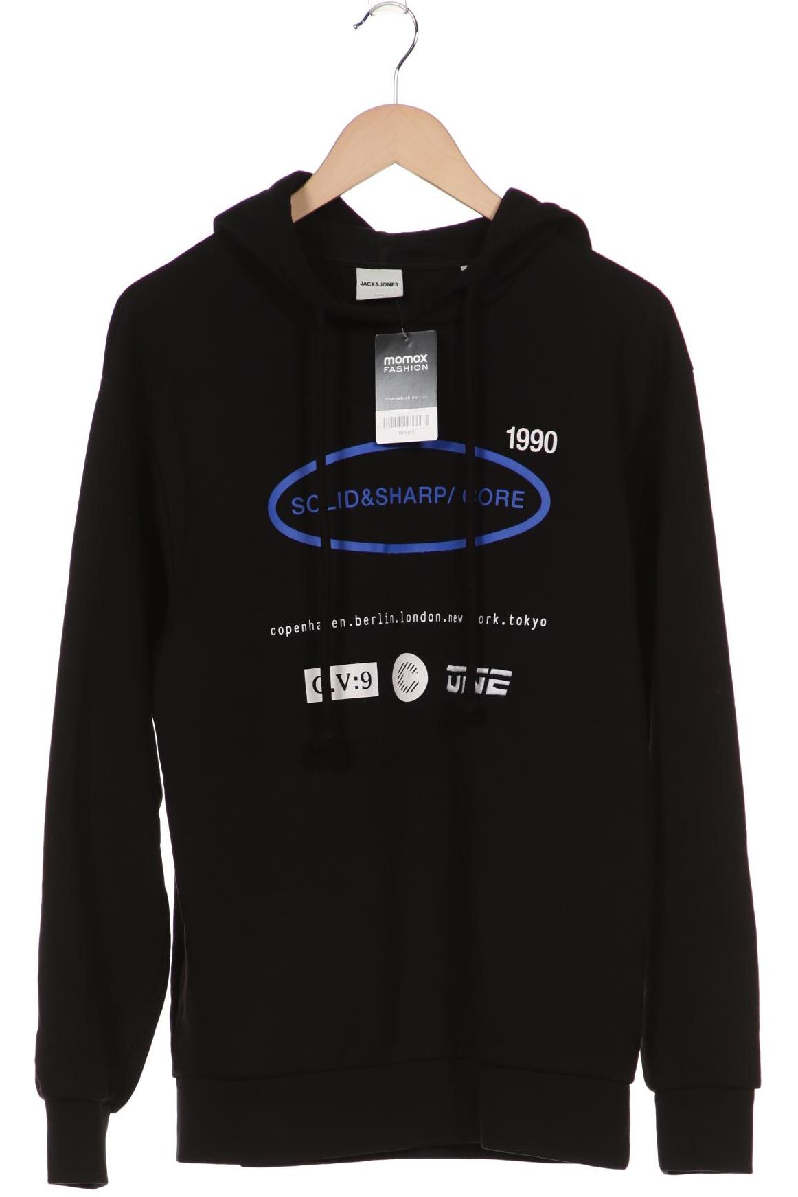 

Jack & Jones Herren Kapuzenpullover, schwarz, Gr. 46
