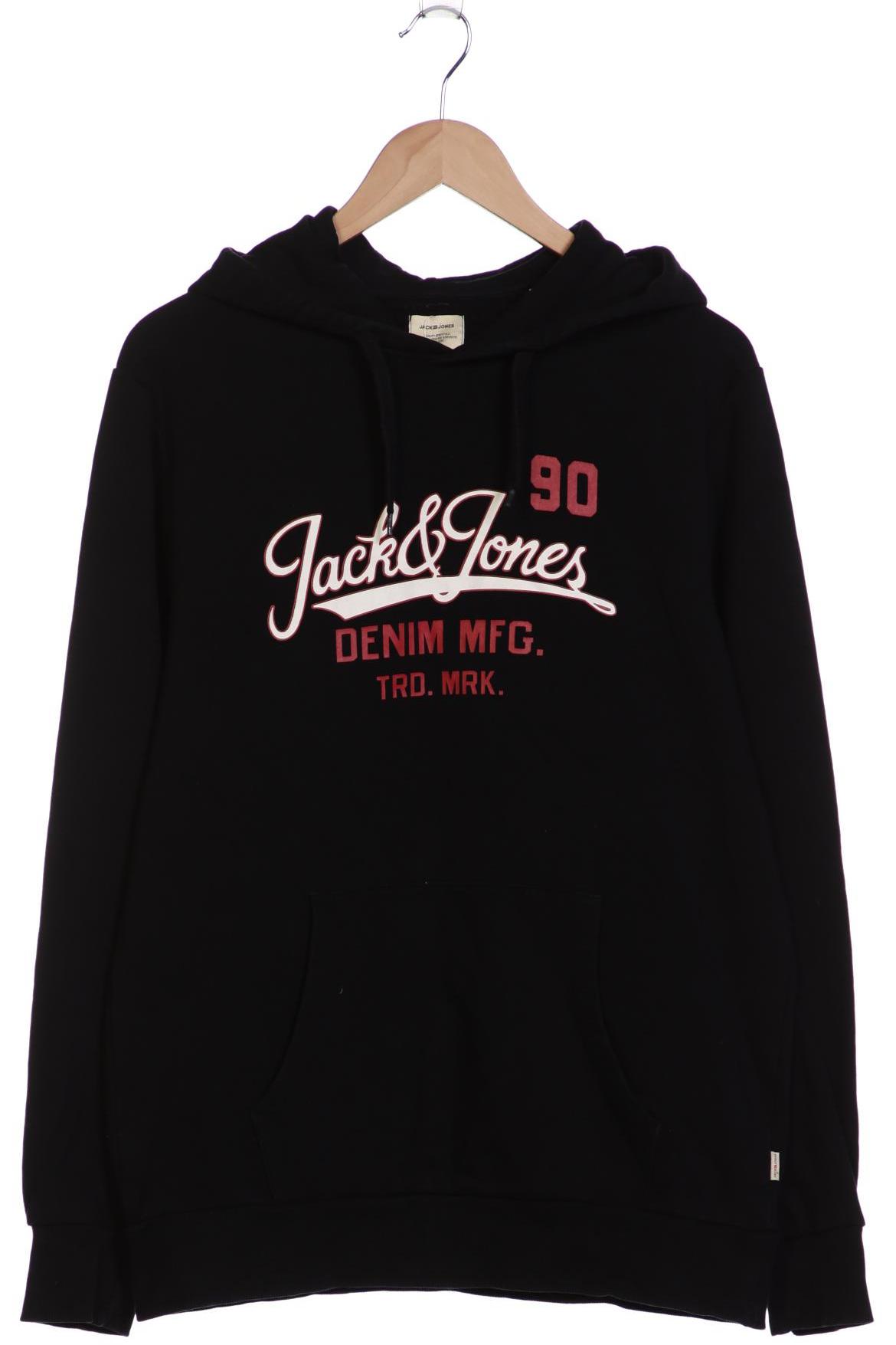 

Jack & Jones Herren Kapuzenpullover, schwarz, Gr. 52