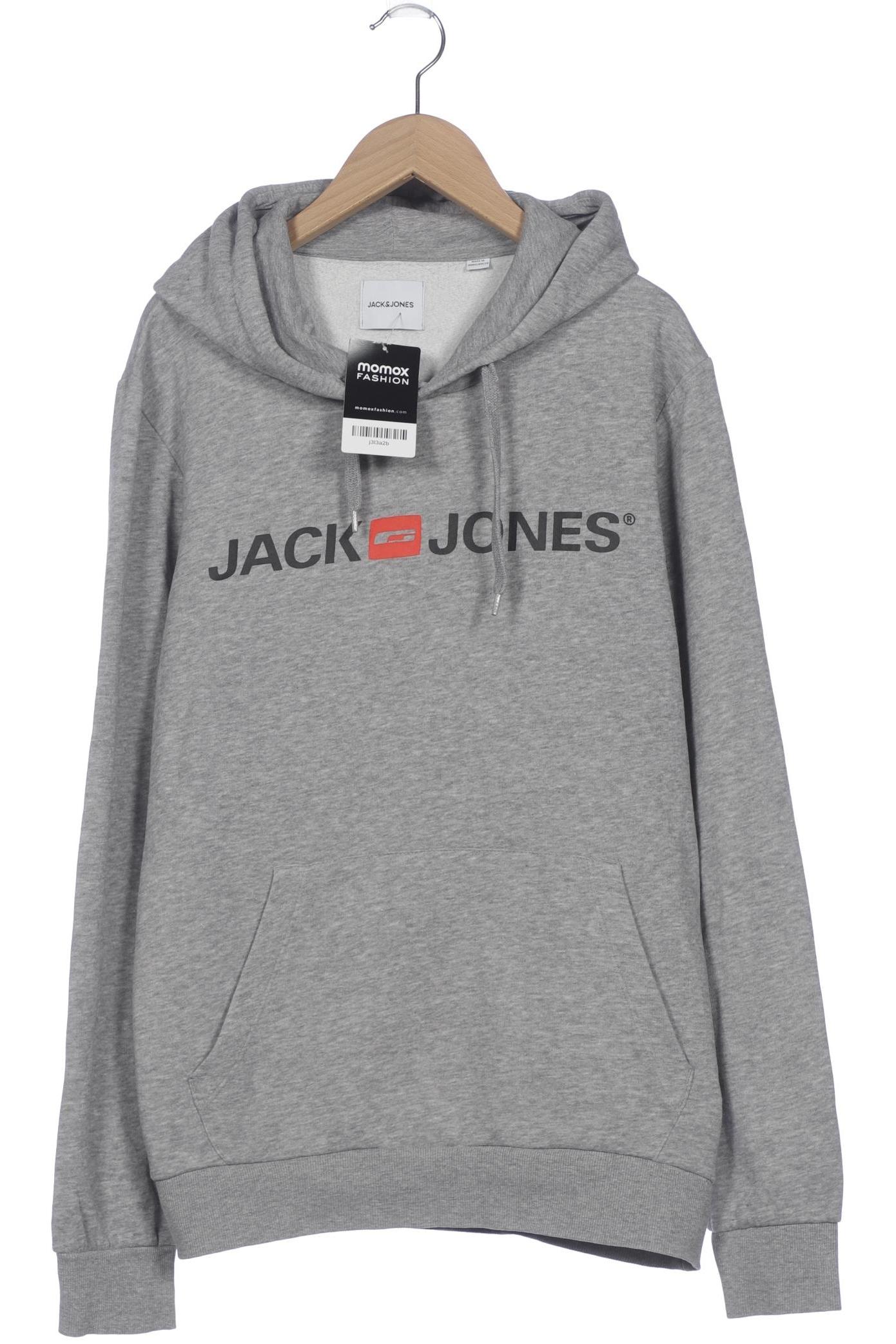 

Jack & Jones Herren Kapuzenpullover, grau, Gr. 46
