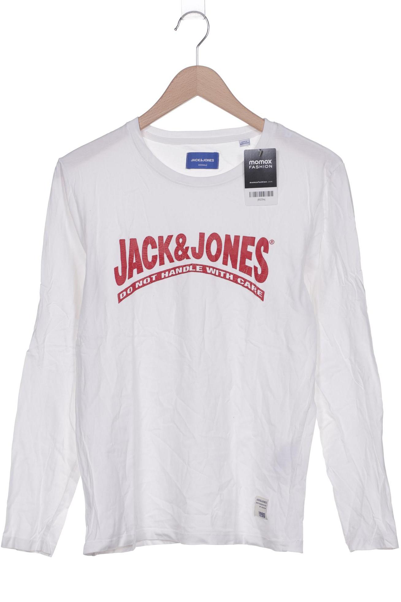 

Jack & Jones Herren Langarmshirt, weiß, Gr. 46