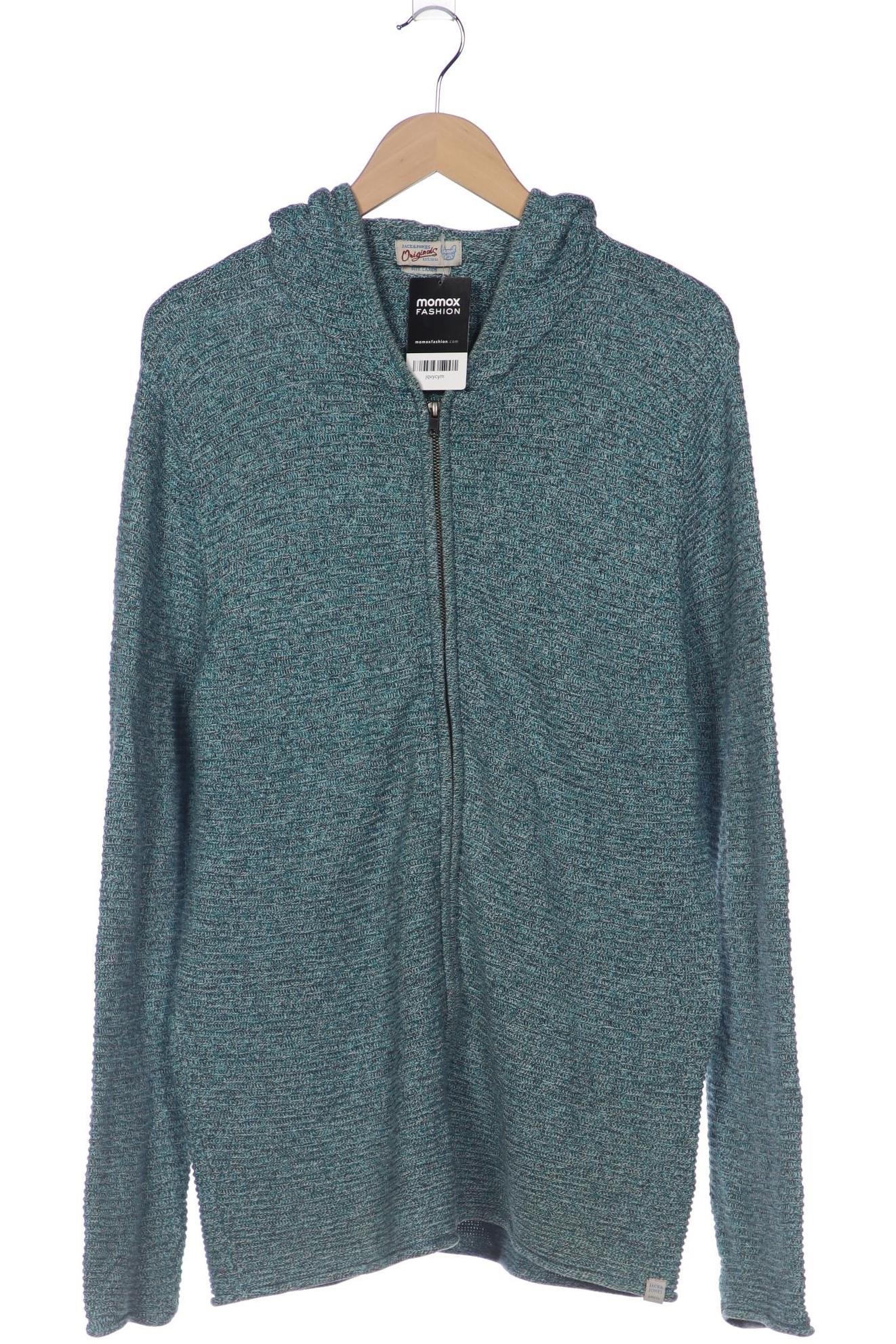 

Jack & Jones Herren Strickjacke, türkis, Gr. 52