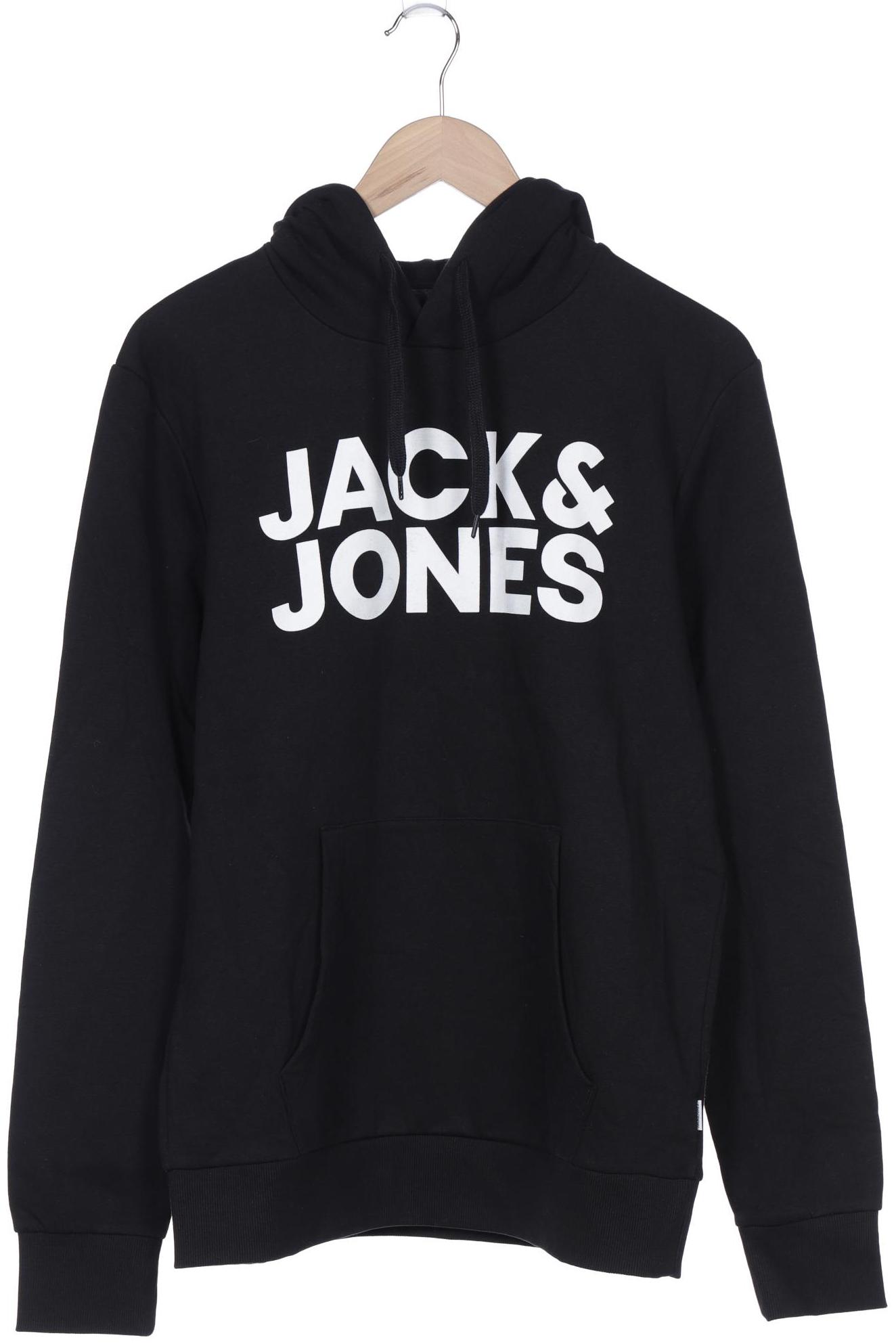 

Jack & Jones Herren Kapuzenpullover, schwarz, Gr. 48