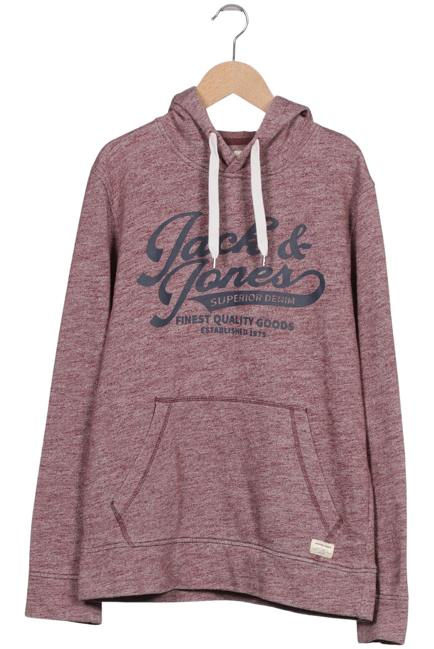 

Jack & Jones Herren Kapuzenpullover, bordeaux, Gr. 46