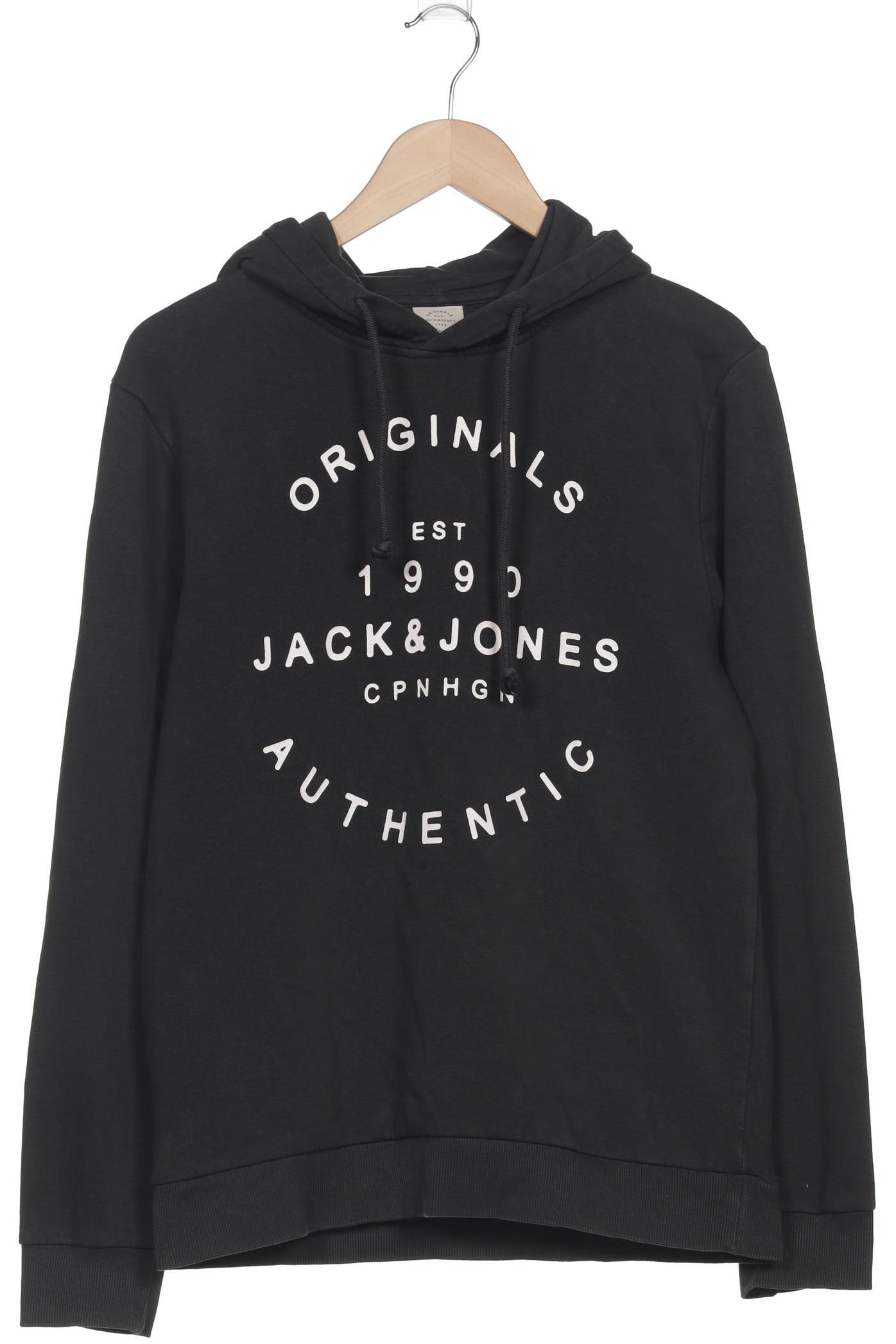 

Jack & Jones Herren Kapuzenpullover, schwarz, Gr. 46