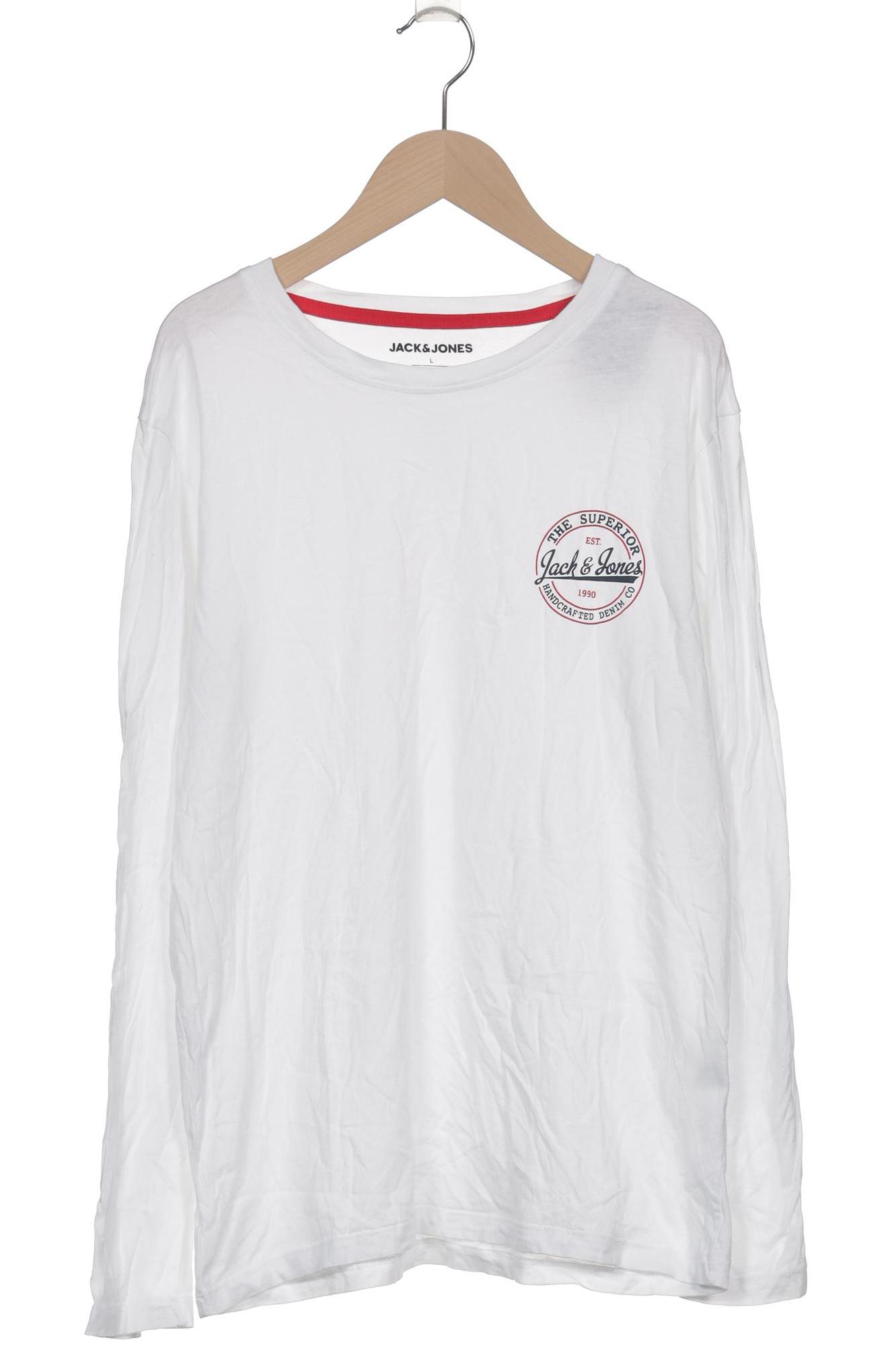 

Jack & Jones Herren Langarmshirt, weiß, Gr. 52