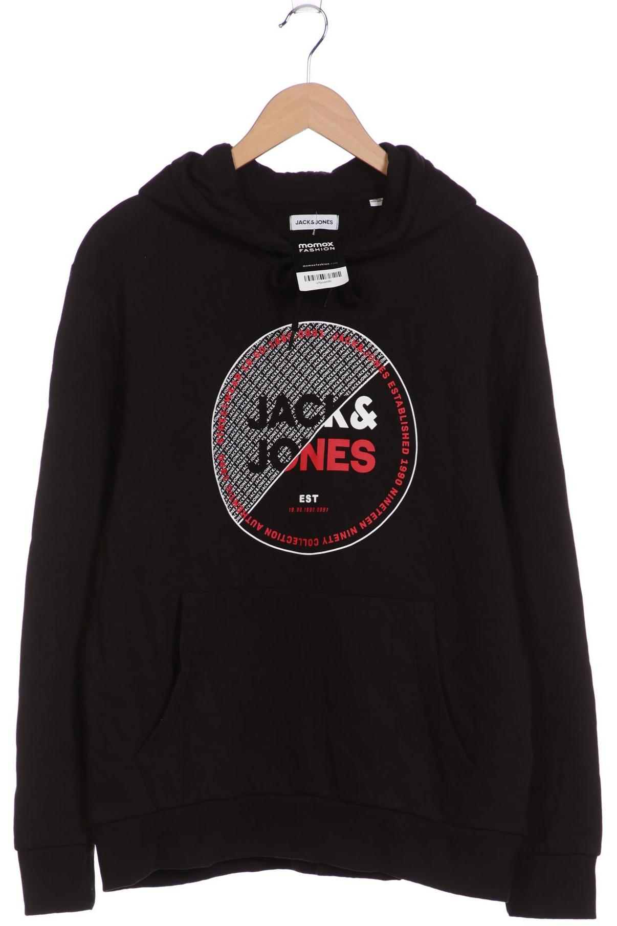 

Jack & Jones Herren Kapuzenpullover, schwarz, Gr. 54