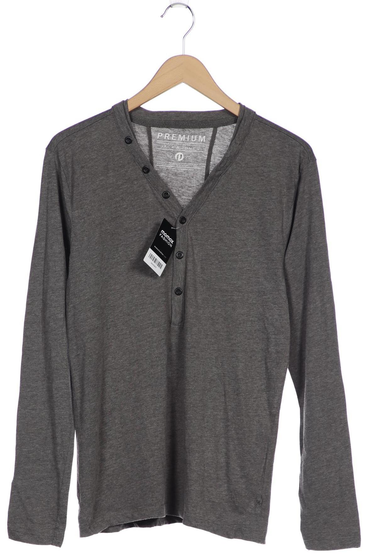 

JACK & JONES Herren Langarmshirt, grau