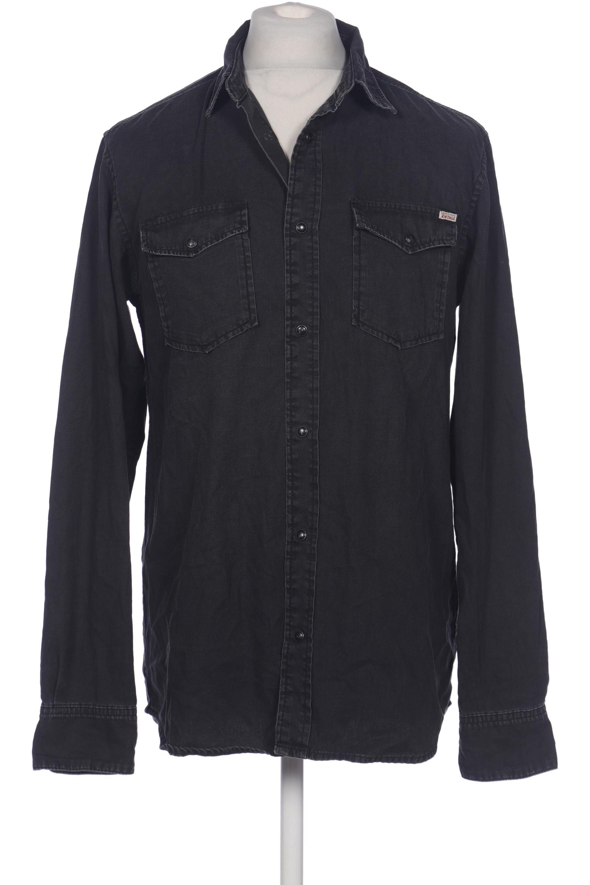 

Jack & Jones Herren Hemd, schwarz, Gr. 52