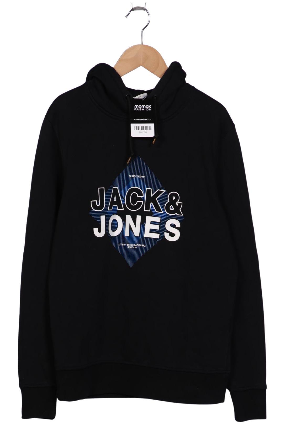 

Jack & Jones Herren Kapuzenpullover, schwarz, Gr. 46