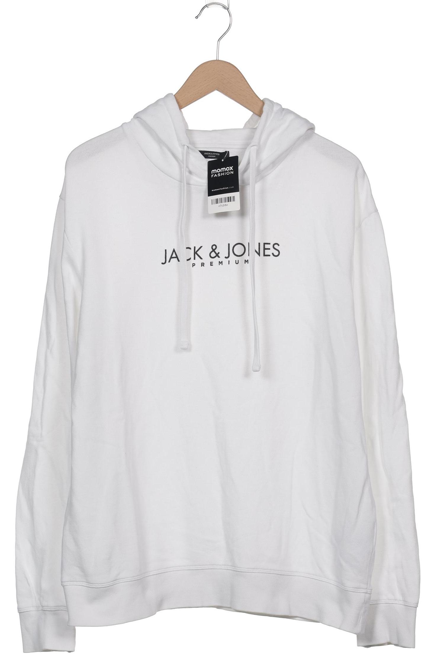 

Jack & Jones Herren Kapuzenpullover, weiß, Gr. 56