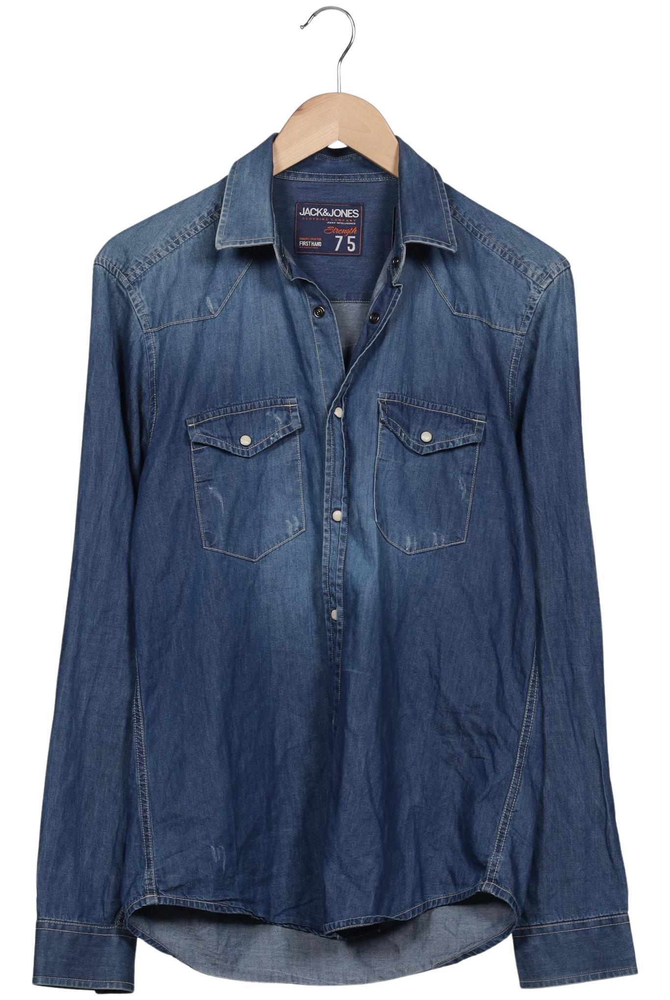 Thumbnail - Jack &amp; Jones Herren Hemd, marineblau, Gr. 46
