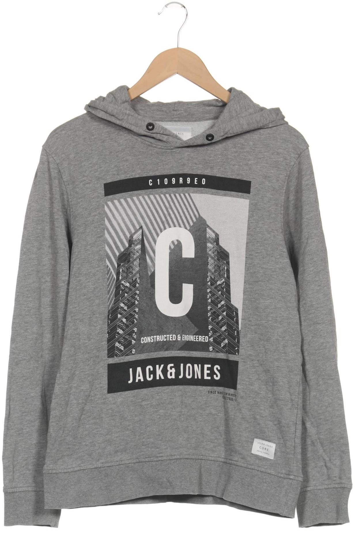 

Jack & Jones Herren Kapuzenpullover, grau, Gr. 48