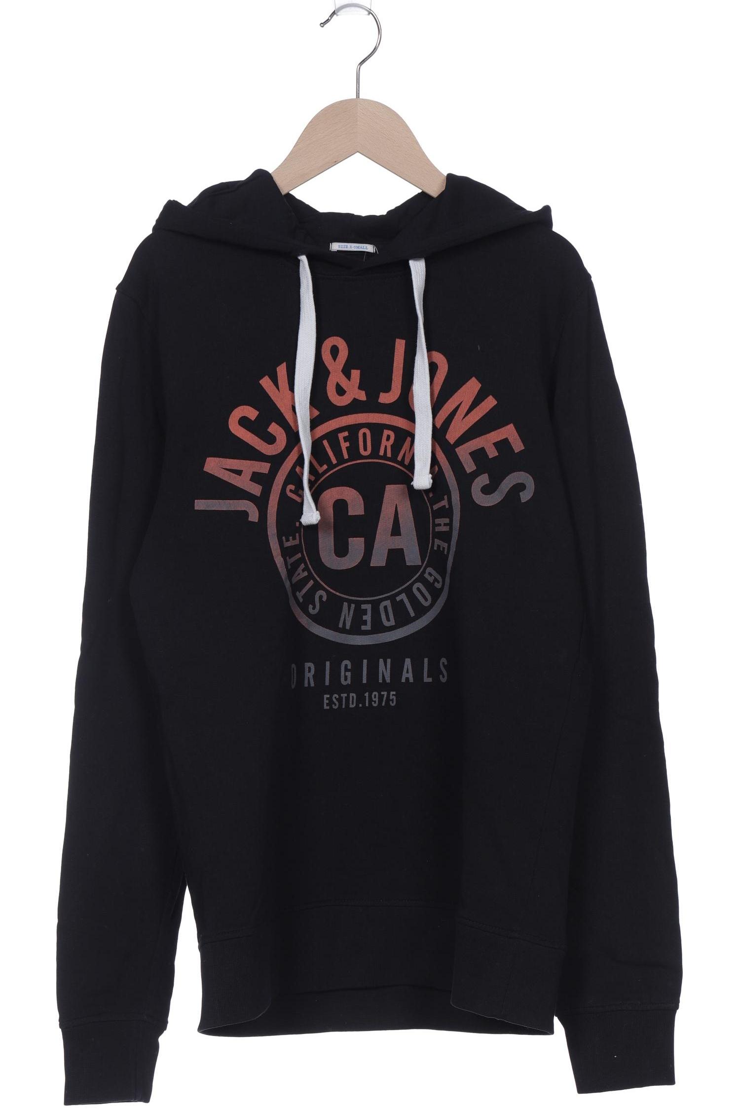 

Jack & Jones Herren Kapuzenpullover, schwarz, Gr. 44