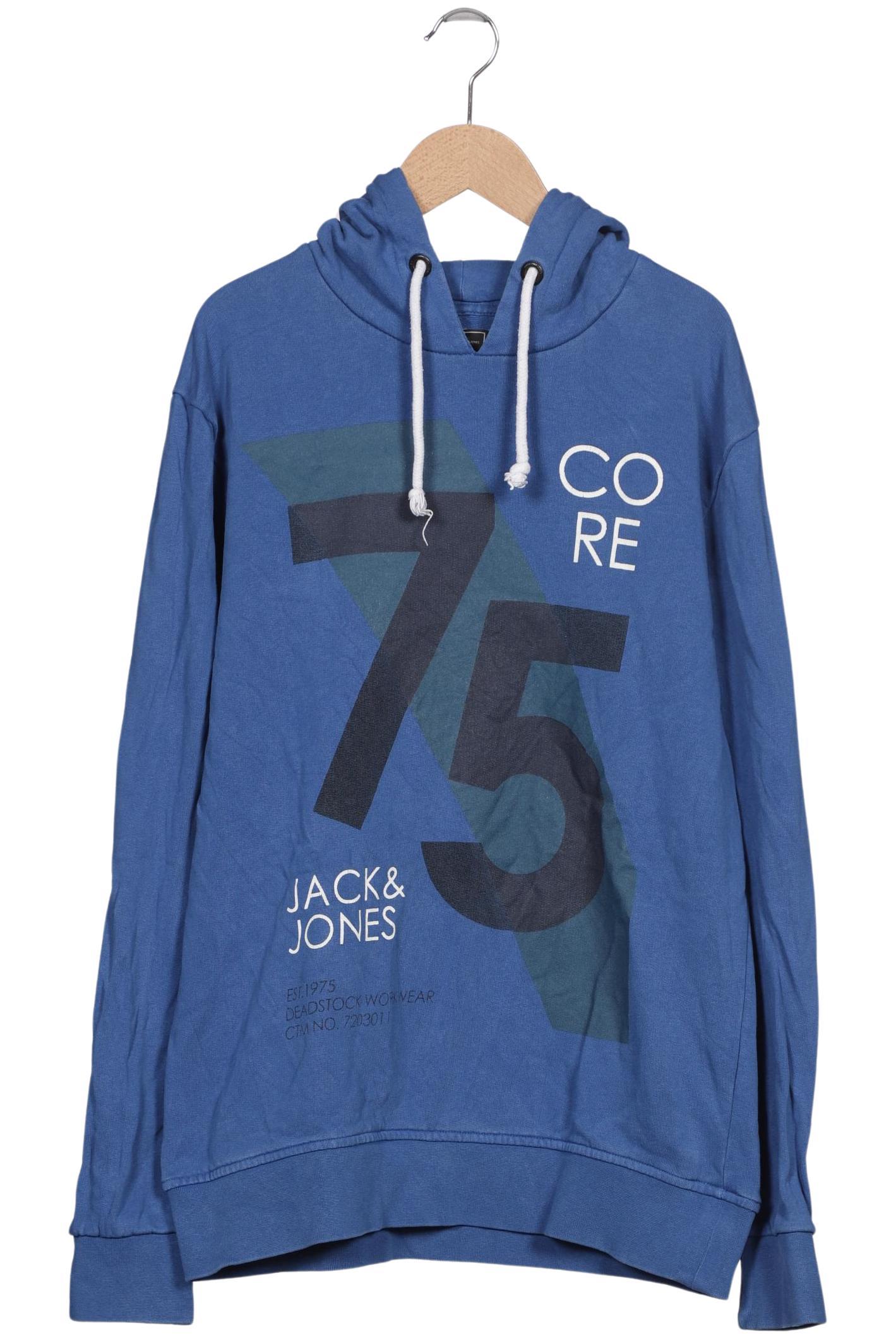 

Jack & Jones Herren Kapuzenpullover, blau, Gr. 48