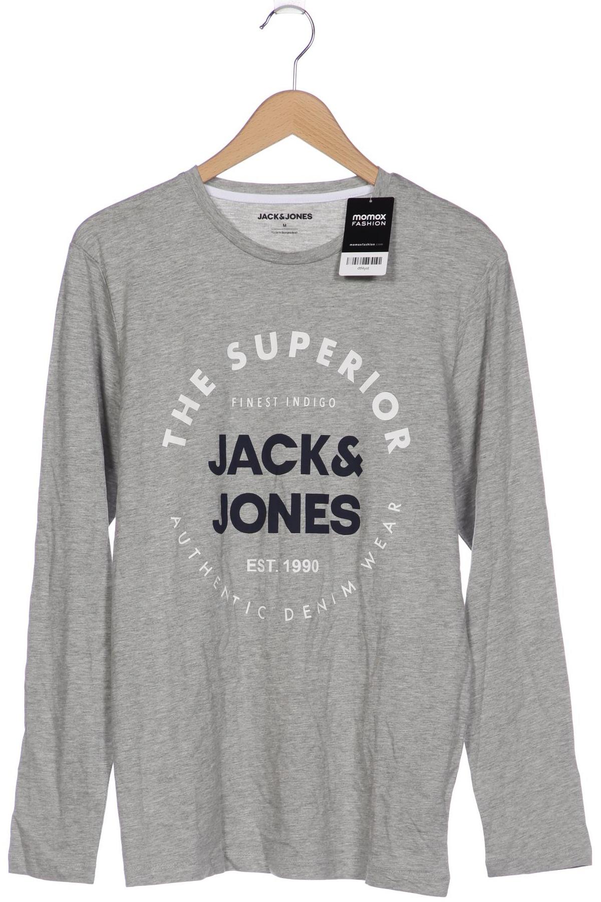 

JACK & JONES Herren Langarmshirt, grau