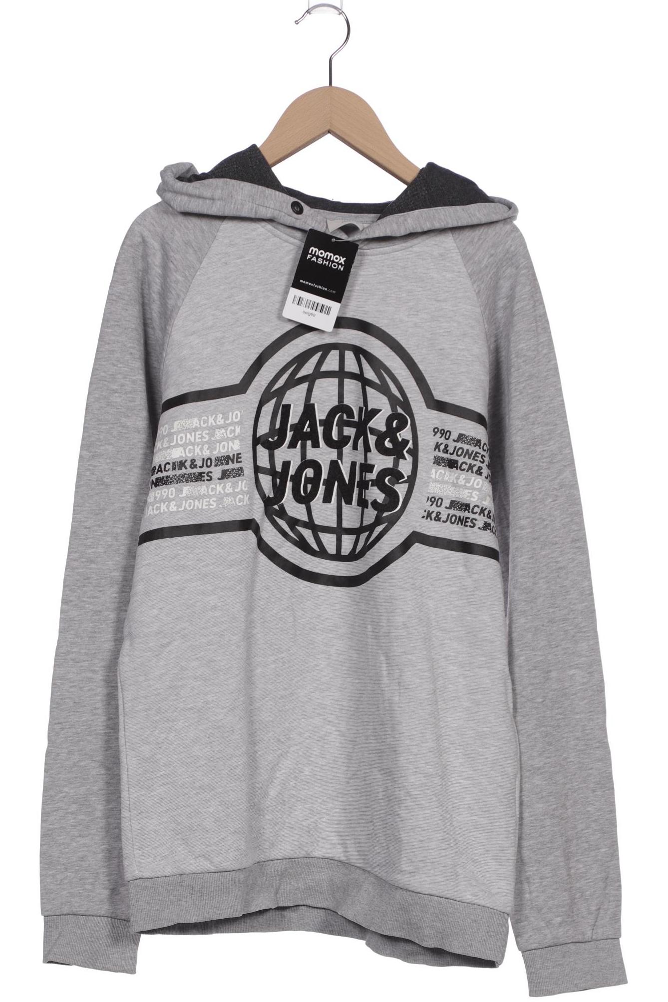 

Jack & Jones Herren Kapuzenpullover, grau, Gr. 48