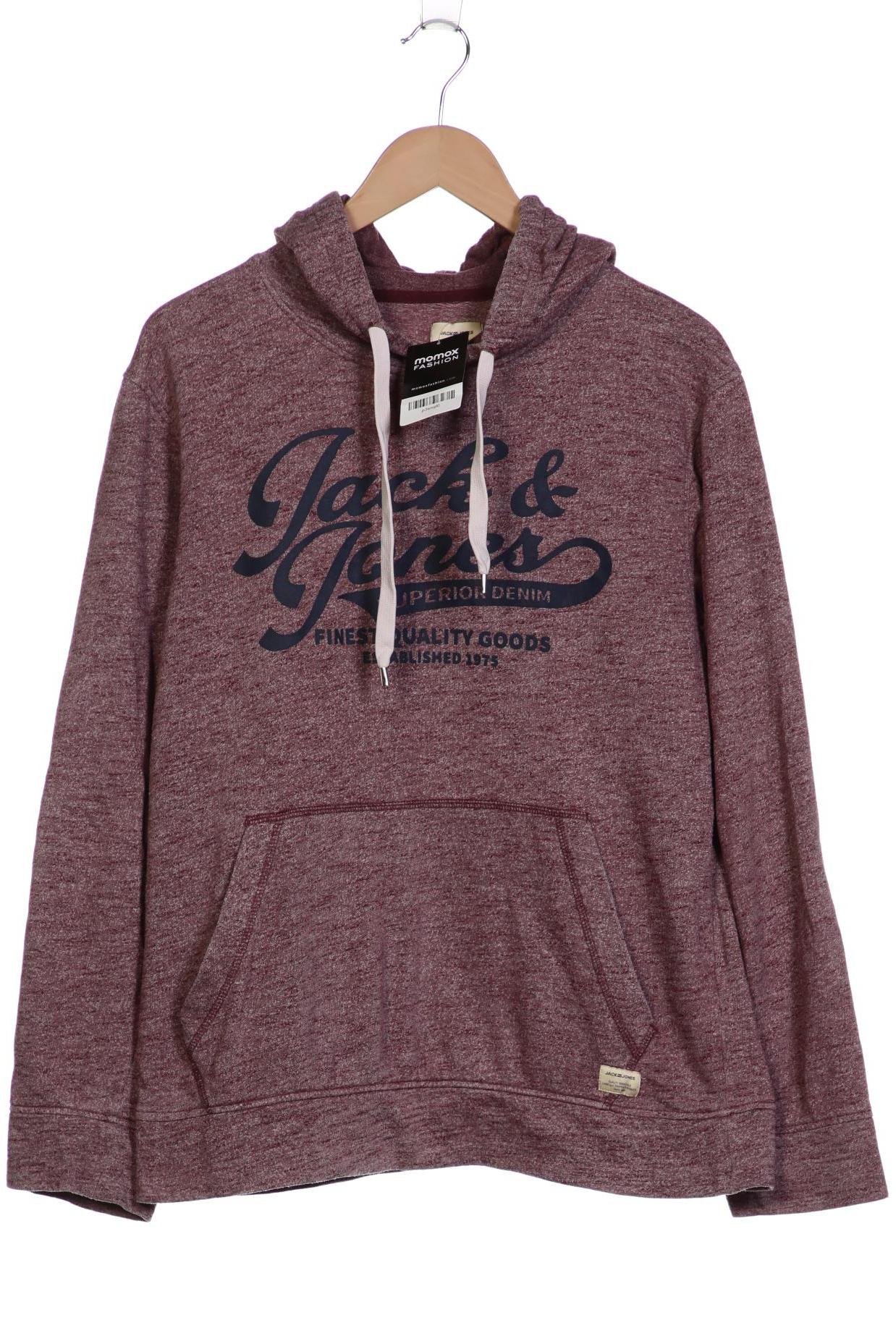 

Jack & Jones Herren Kapuzenpullover, bordeaux, Gr. 52