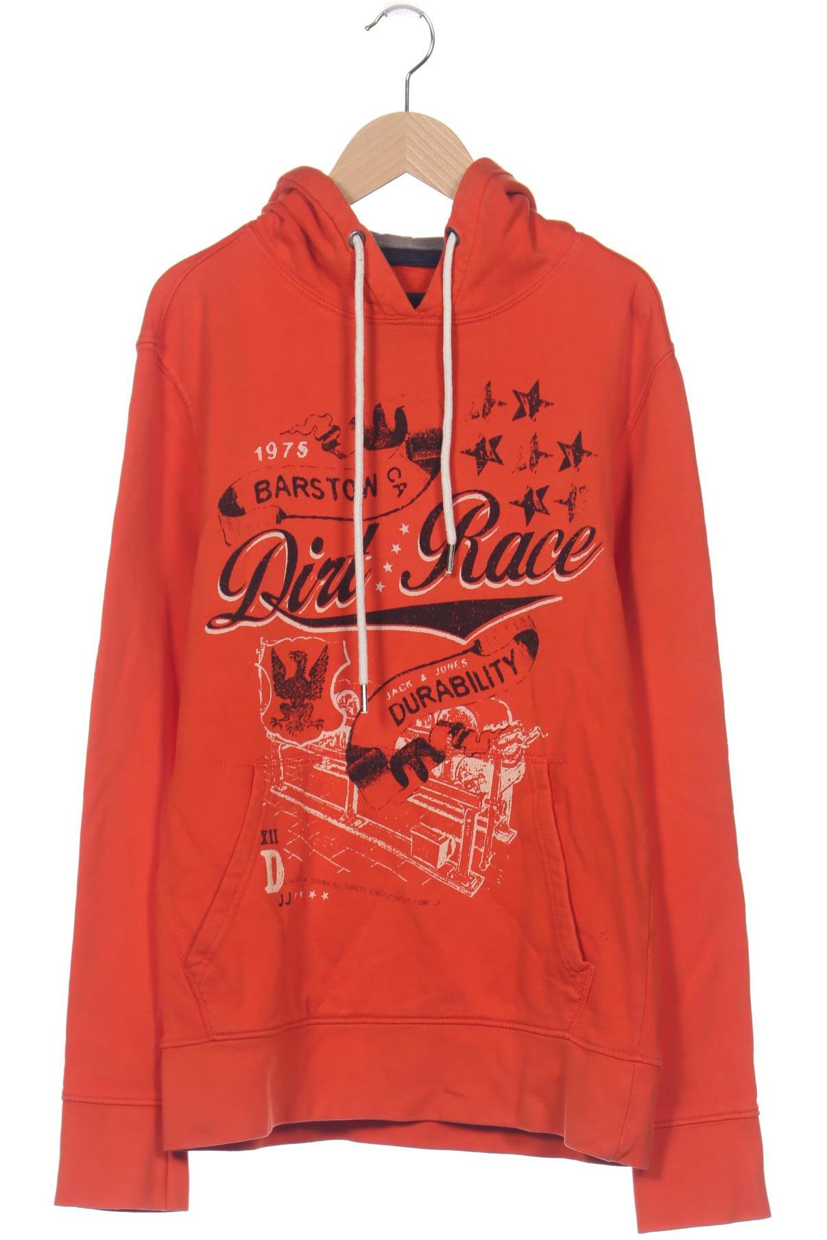 

Jack & Jones Herren Kapuzenpullover, orange, Gr. 46