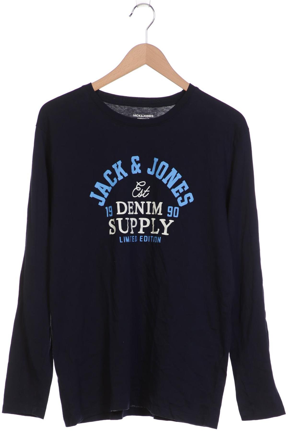 

Jack & Jones Herren Langarmshirt, marineblau, Gr. 52