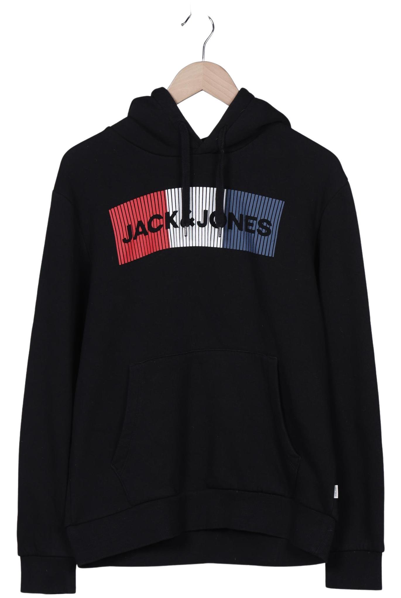 

Jack & Jones Herren Kapuzenpullover, schwarz, Gr. 48