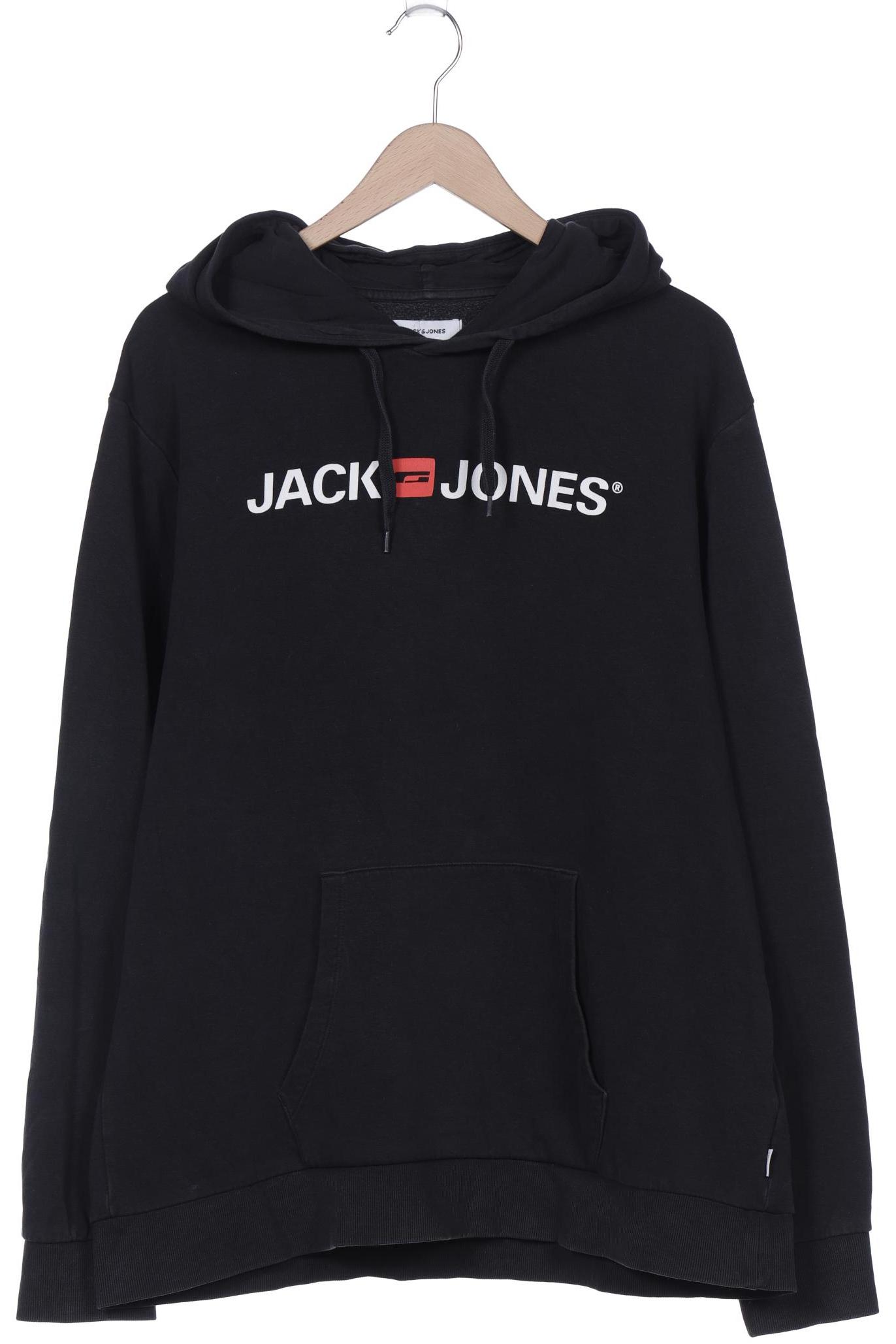 

Jack & Jones Herren Kapuzenpullover, schwarz, Gr. 56