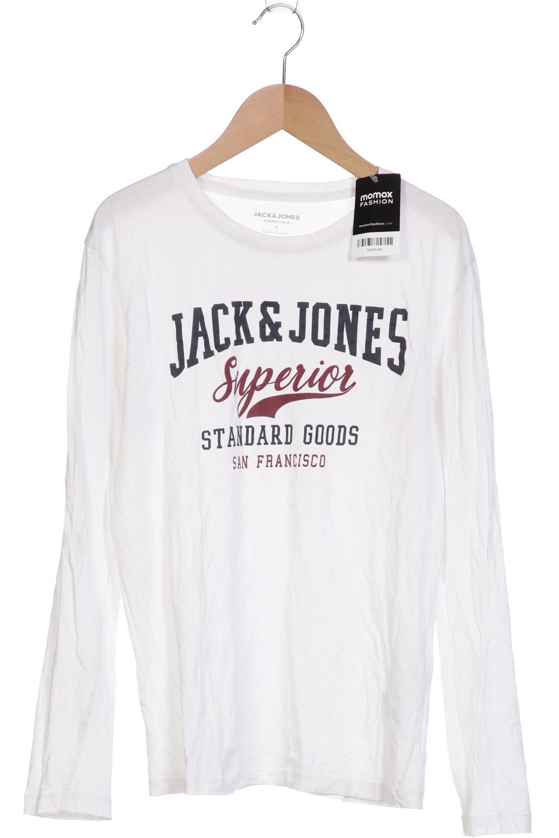 

JACK & JONES Herren Langarmshirt, weiß